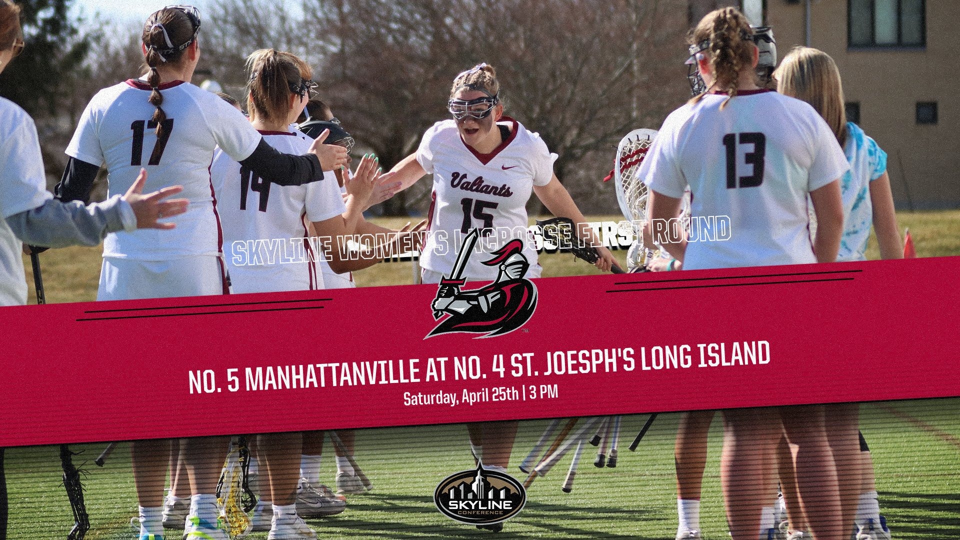 women's lacrosse preview graphic; alexa running in starting lneups