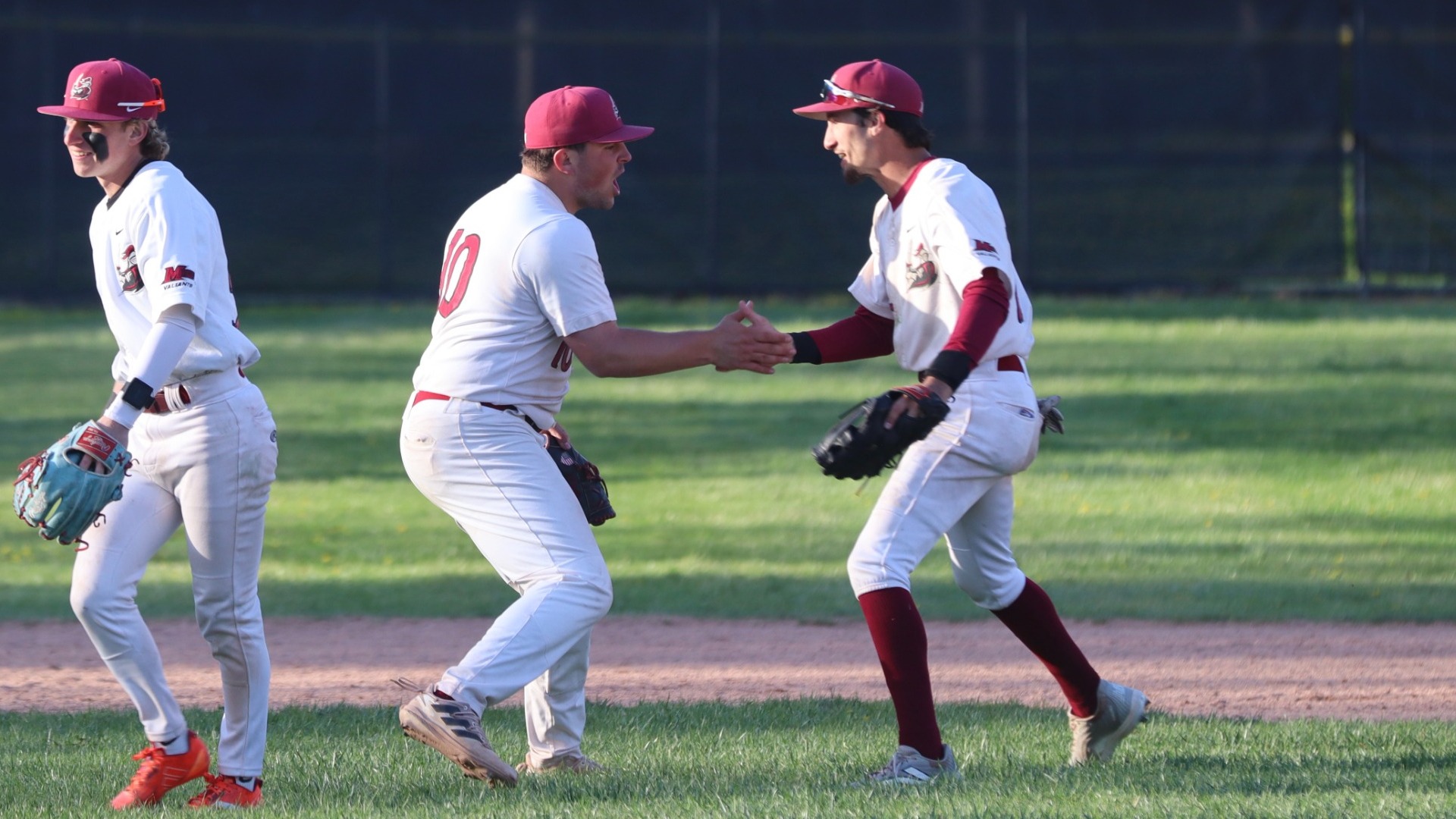 tumbleson and mezzaucella celebrating victory