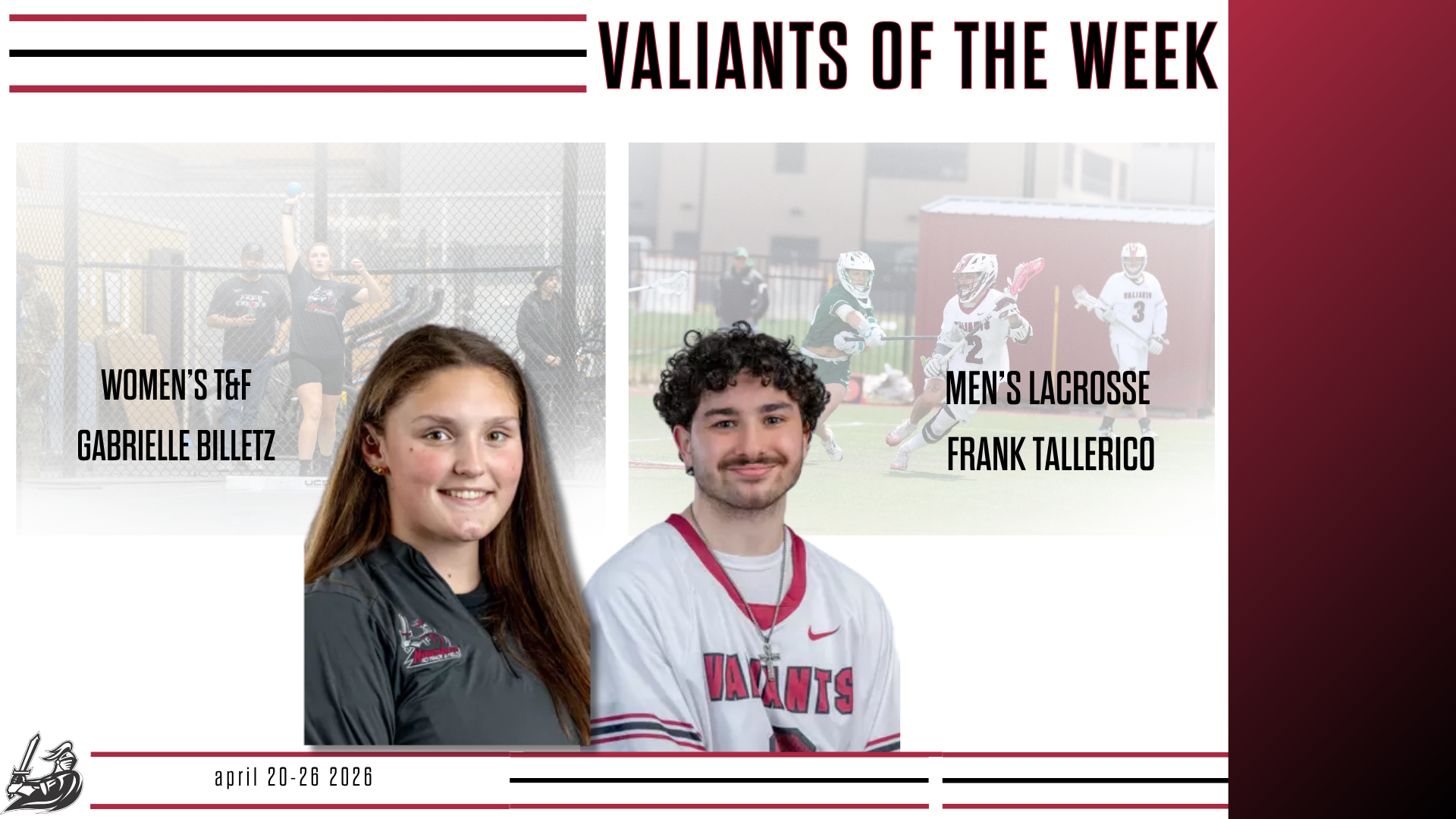 Billetz and Tallerico VOTW