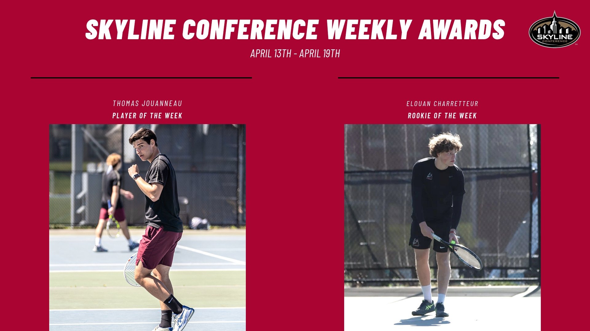 mens tennis skyline weekly awards