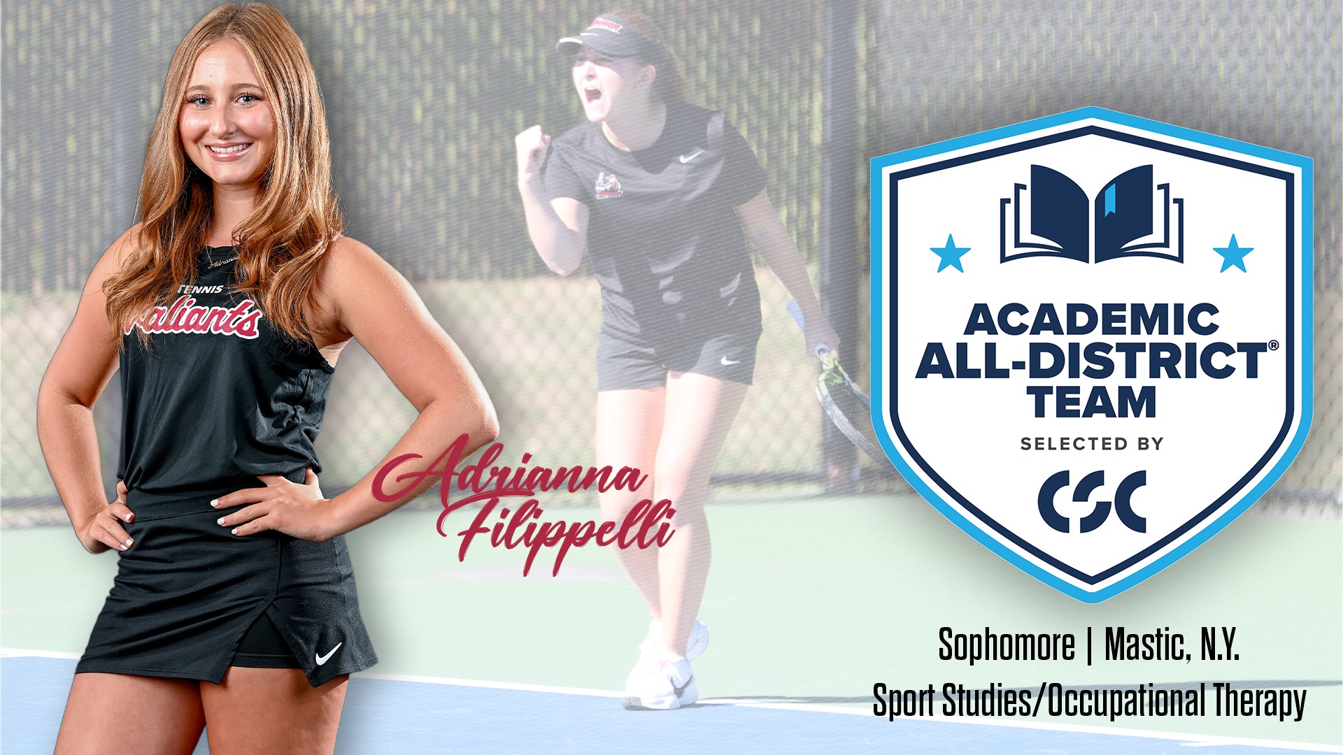 Adrianna Filippelli CSC Academic All District