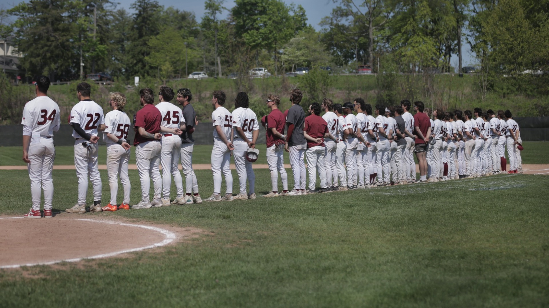Baseball pregame lineup vs USMMA