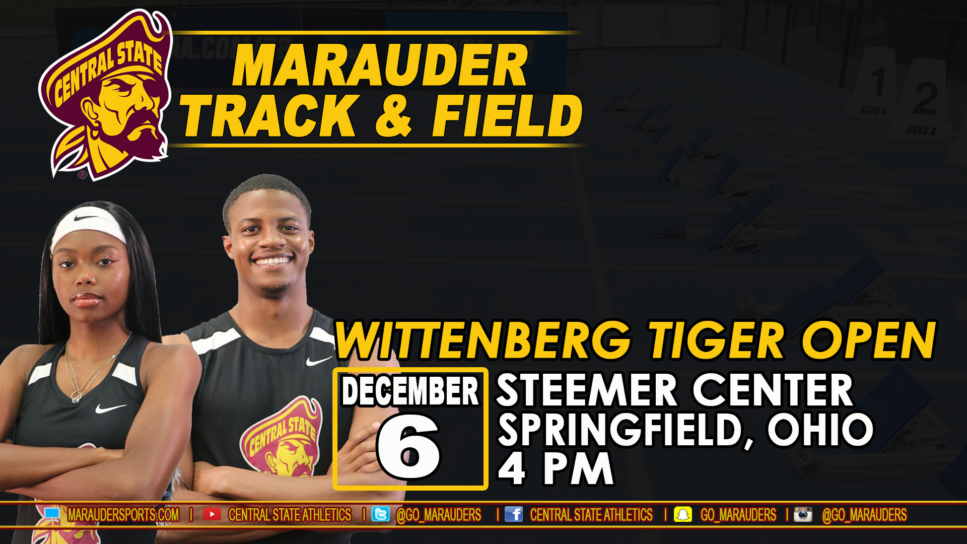 track meet promotional graphic