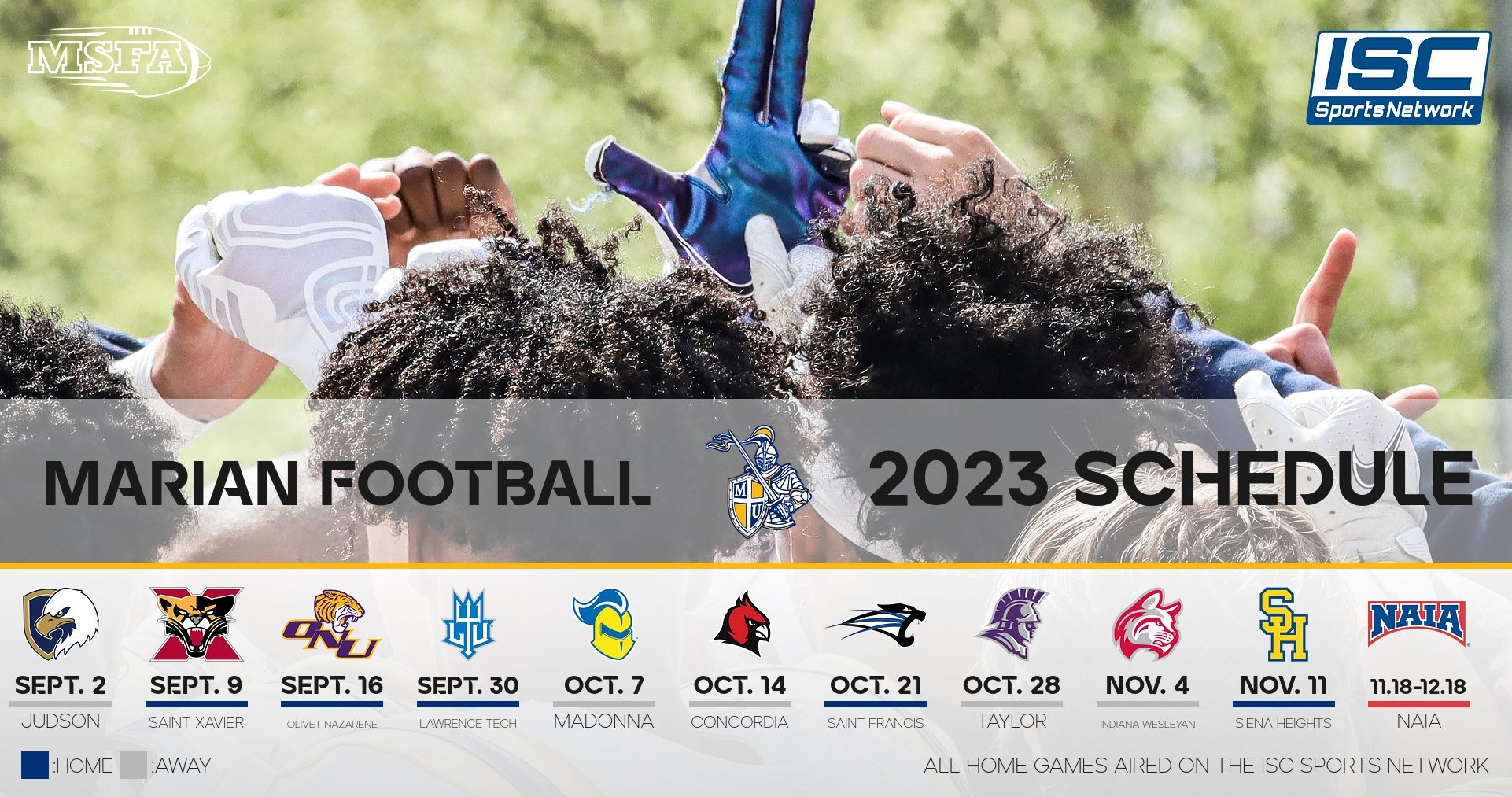 Marian Football Releases 2023 Schedule Marian University Ind 