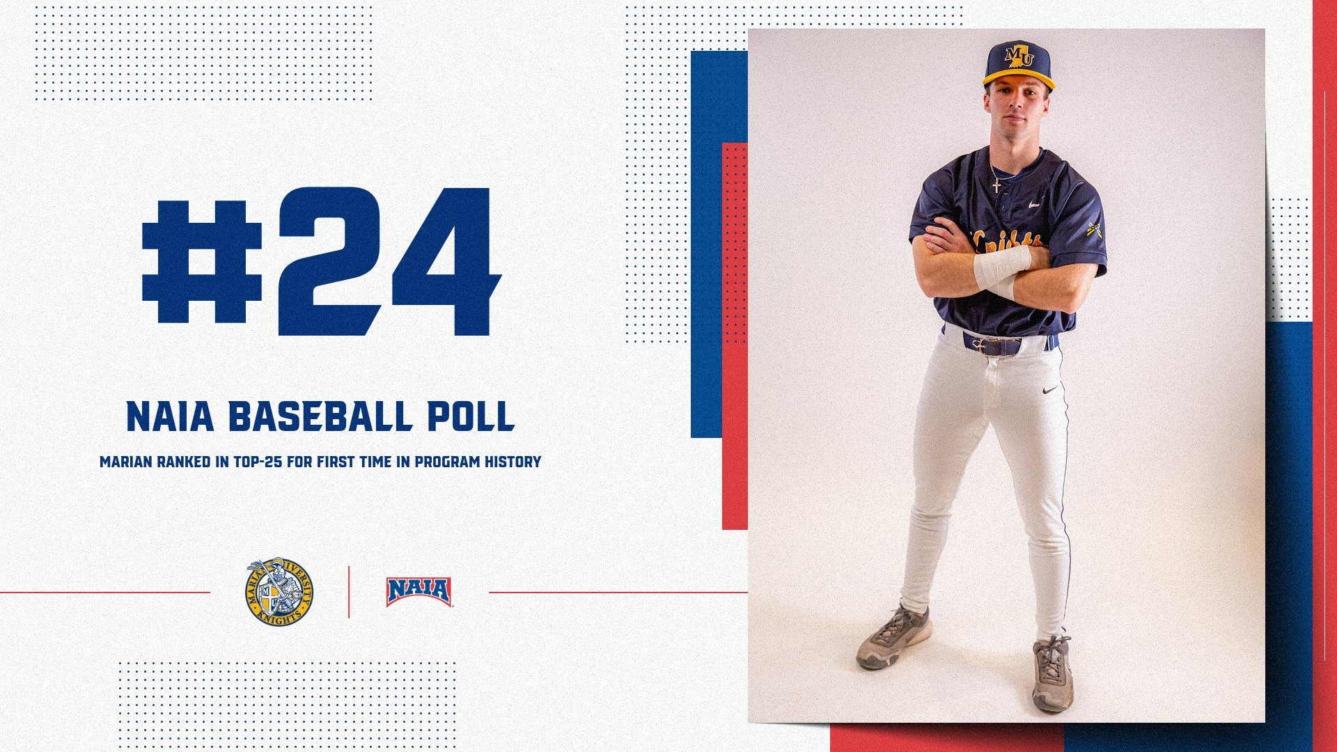 Baseball NAIA Ranking #24 First Ever