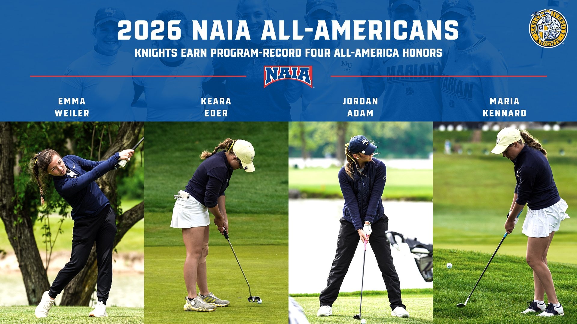 2026 Women's Golf NAIA All-America