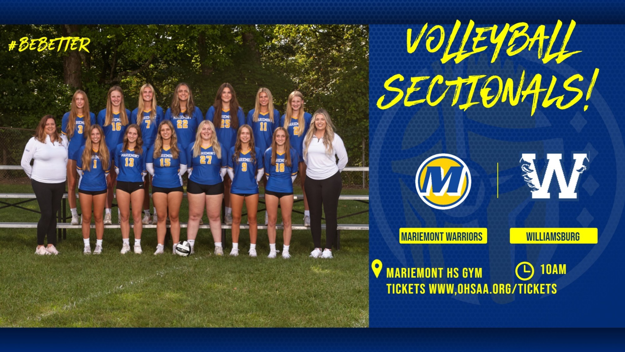 2023 Girls Volleyball-Williamsburg OHSAA