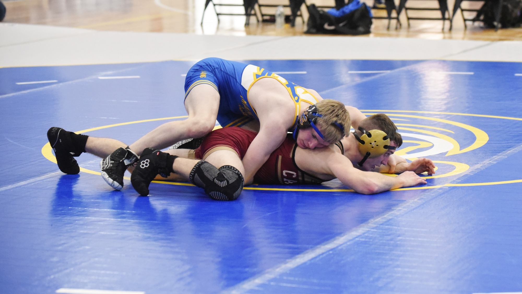 Gavin Ripley men's wrestling action