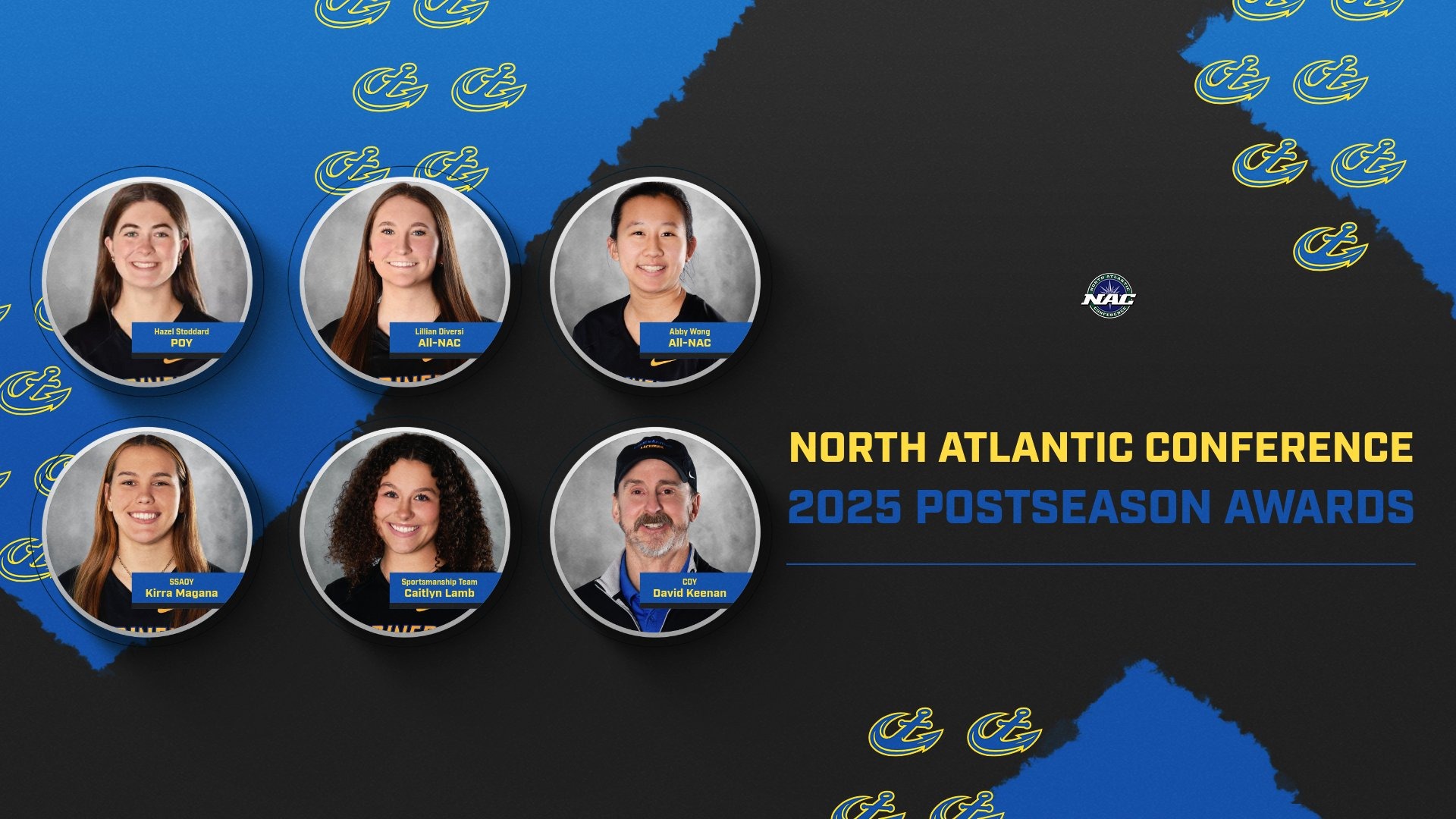 All-North Atlantic Conference Women's Lacrosse Team 2025 graphic