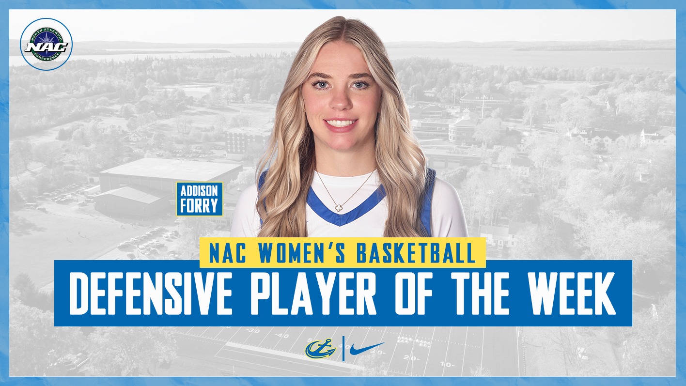 Addison Forry NAC Defensive Player of the Week Graphic
