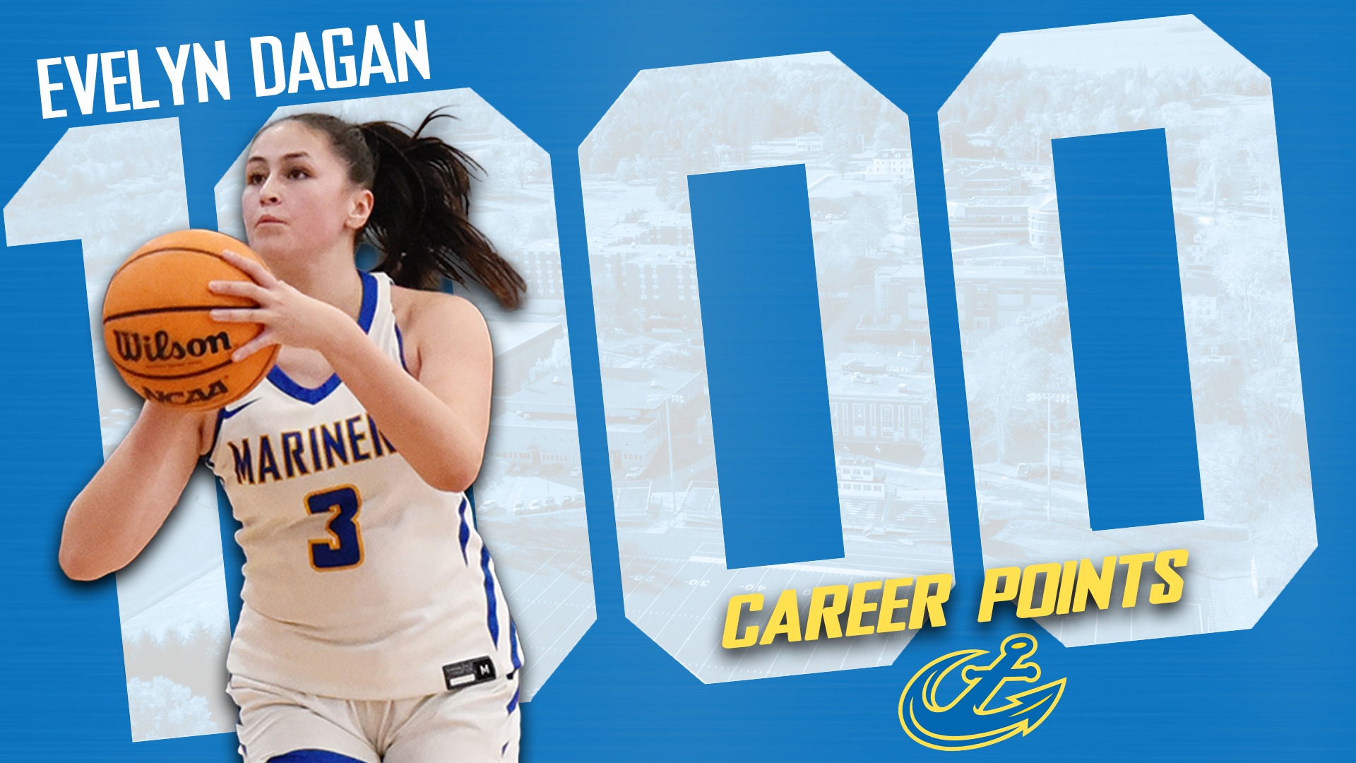 Evelyn Dagan 1,000 Career-Point Graphic