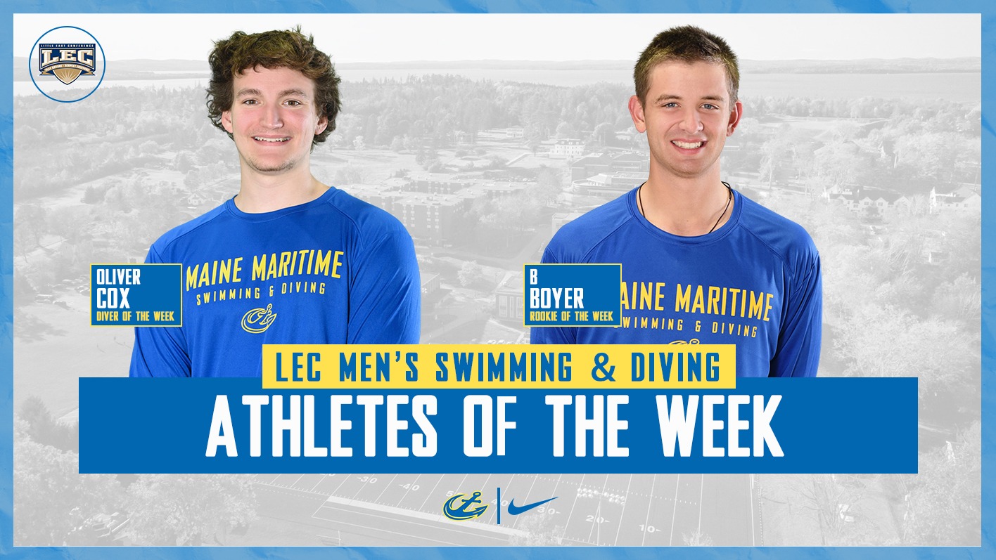 Boyer, Cox LEC Weekly Men's Swimming & Diving Awards