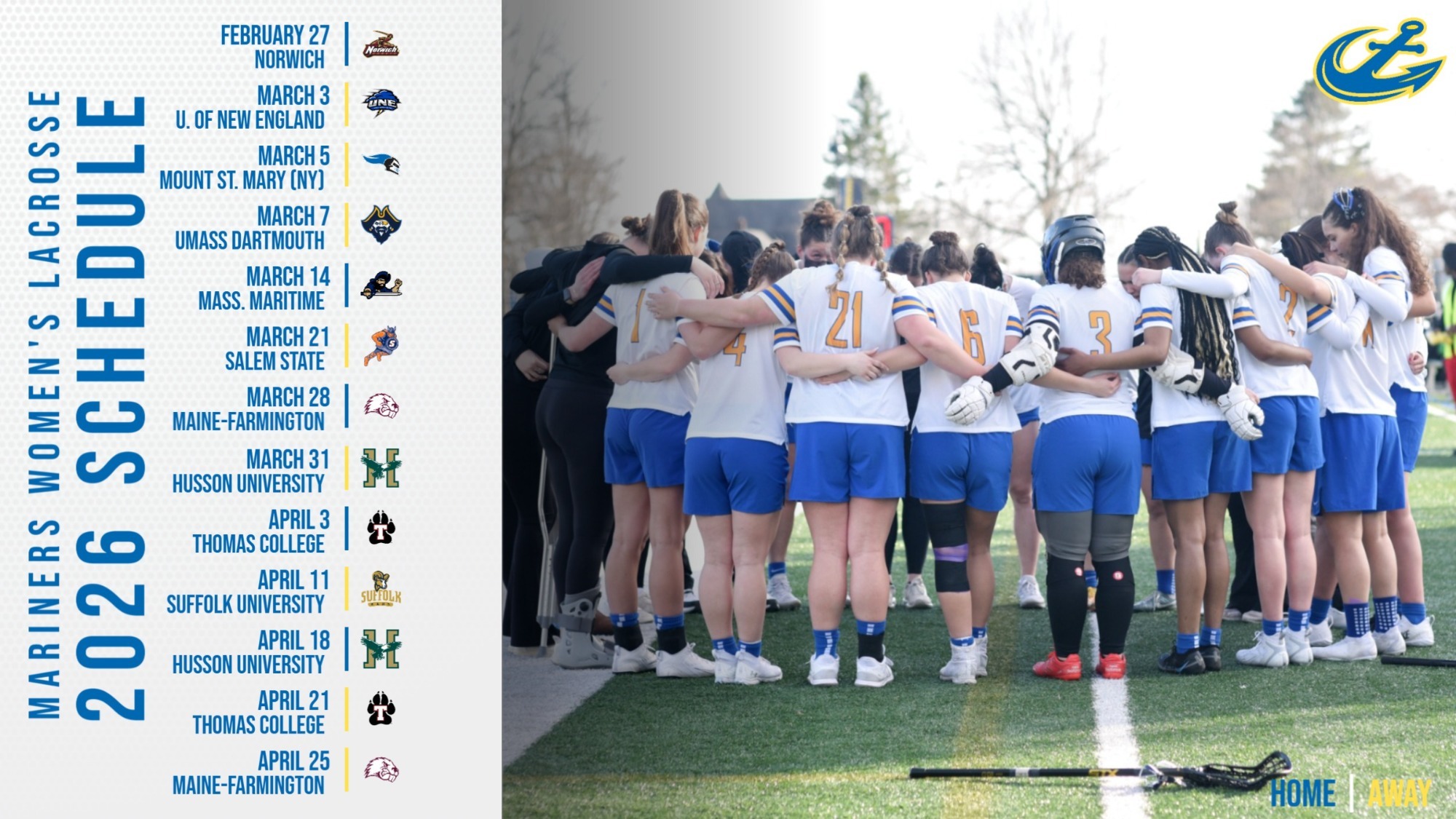 Women's Lacrosse Schedule Release Graphic