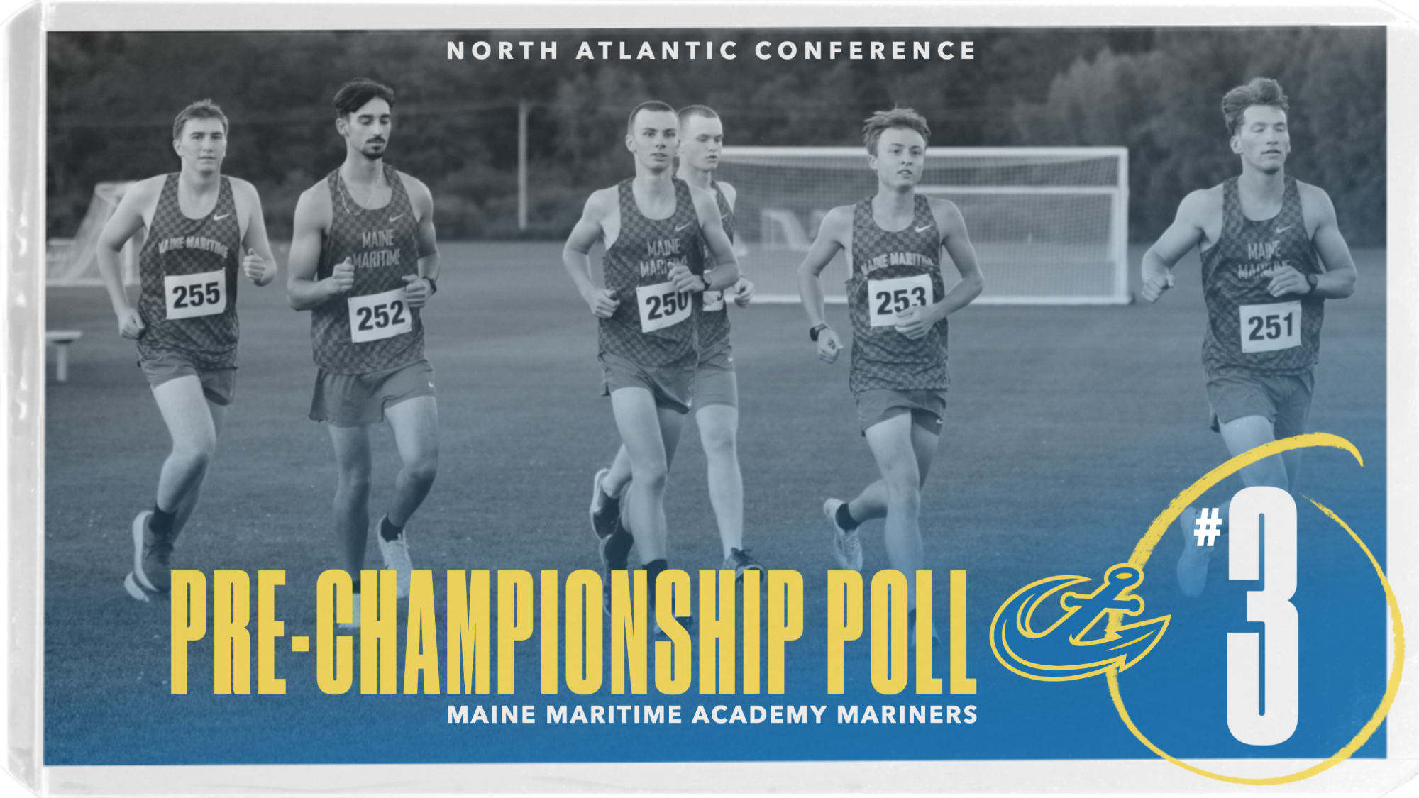 Men's Cross Country Pre-Championship Coaches' Poll Graphic