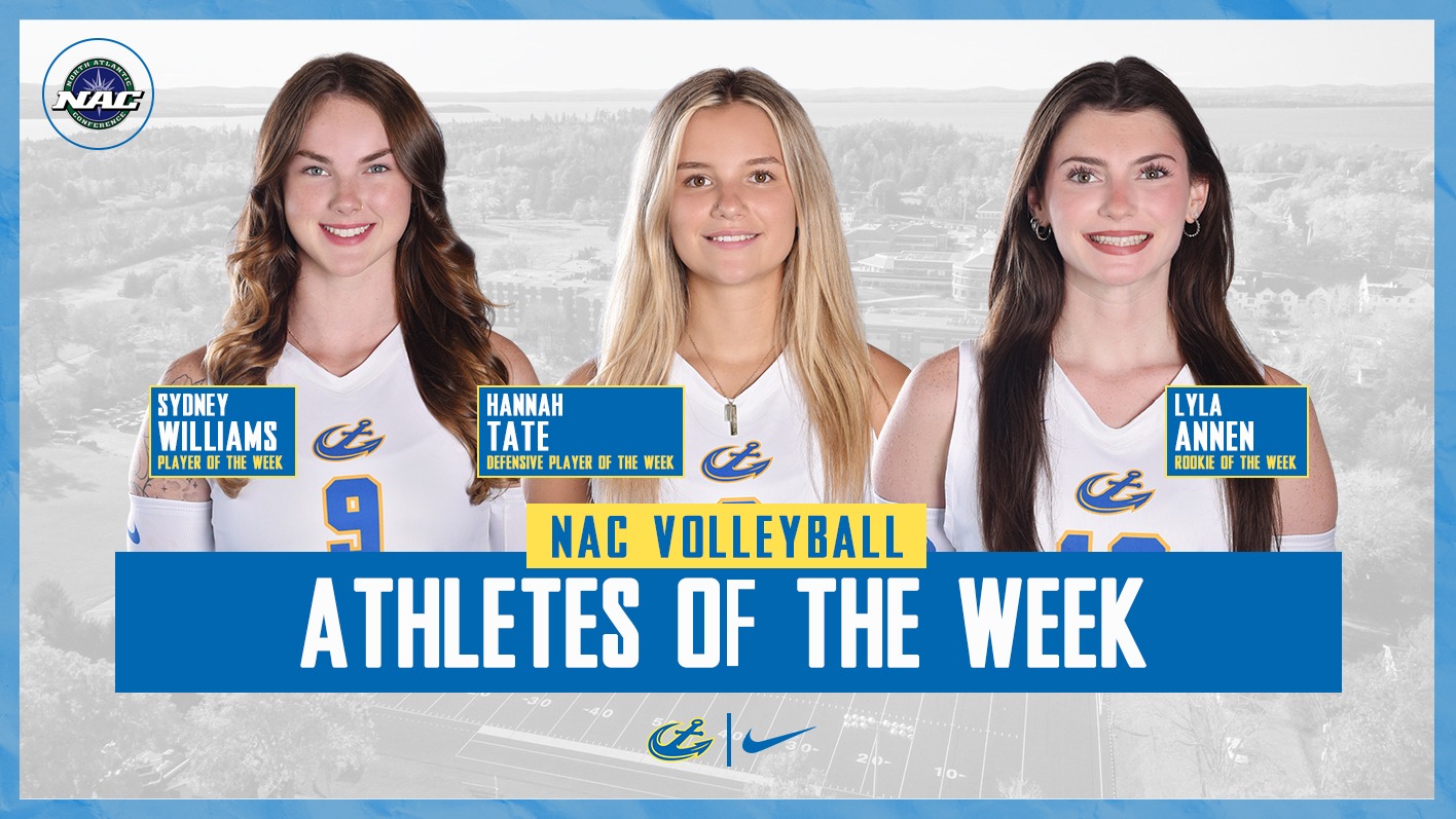 Williams, Tate, Annen NAC Volleyball Weekly Awards Graphic 100526