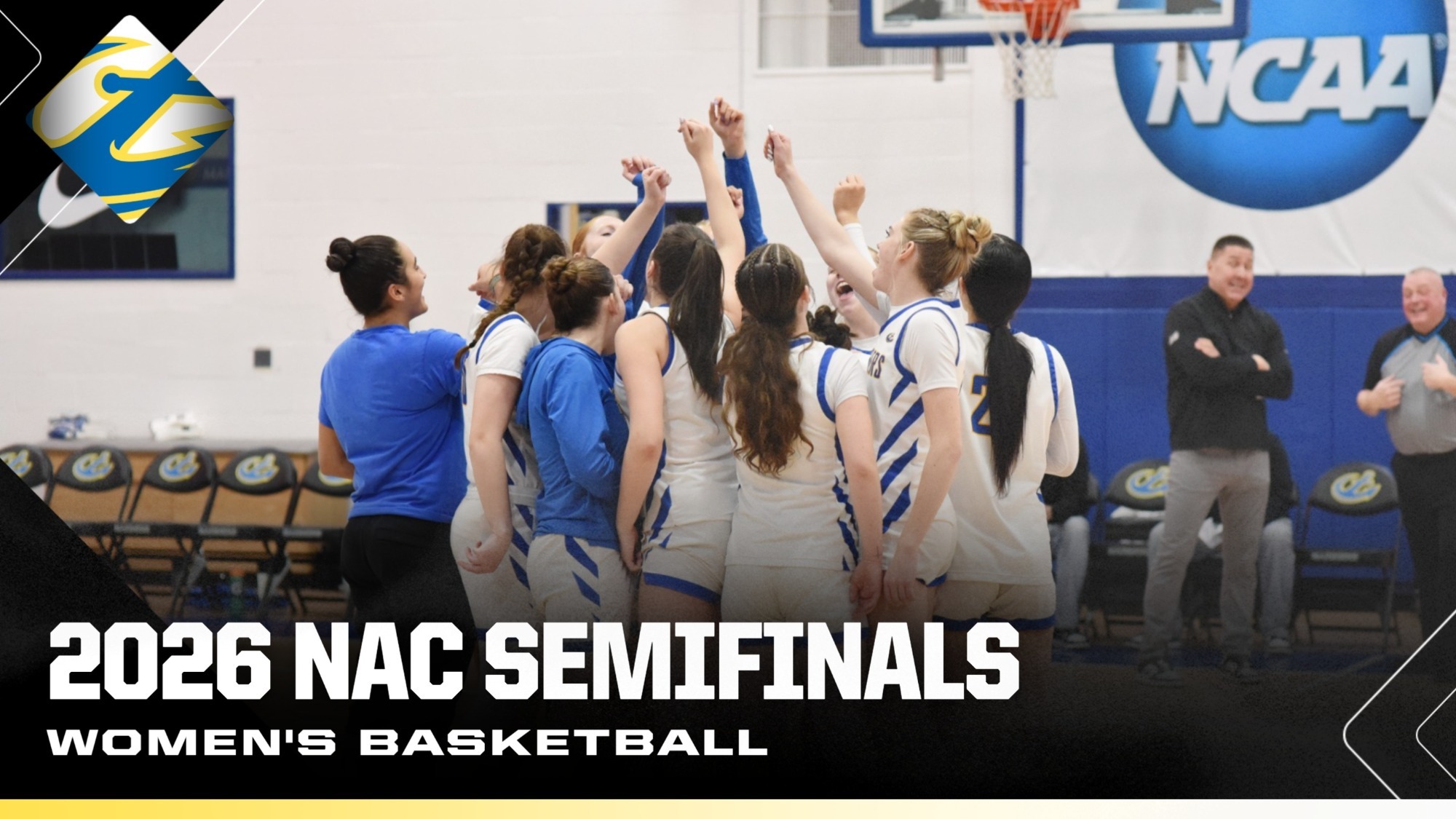 Women's Basketball NAC Semifinal Preview Graphic