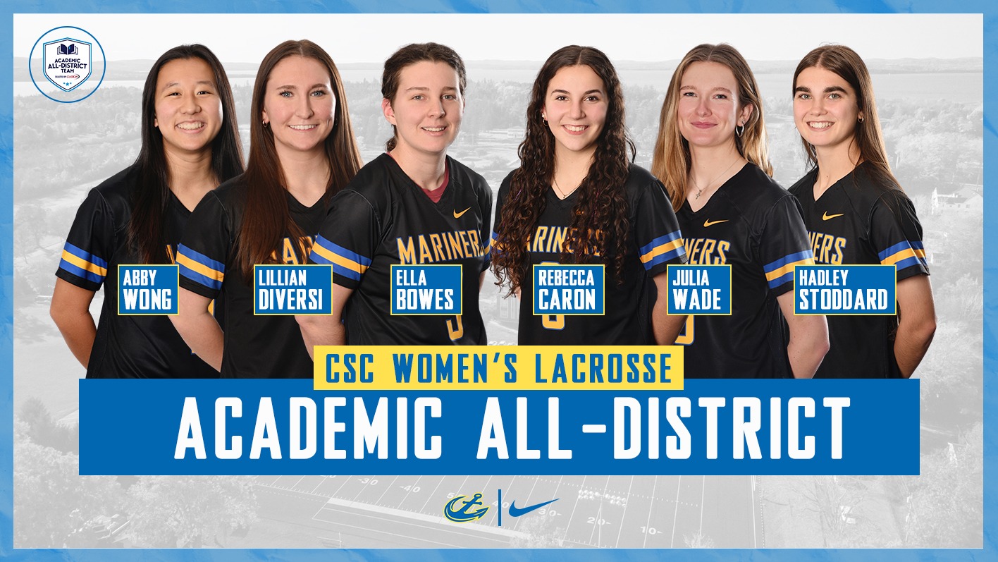 Women's Lacrosse CSC Academic All-District Graphic