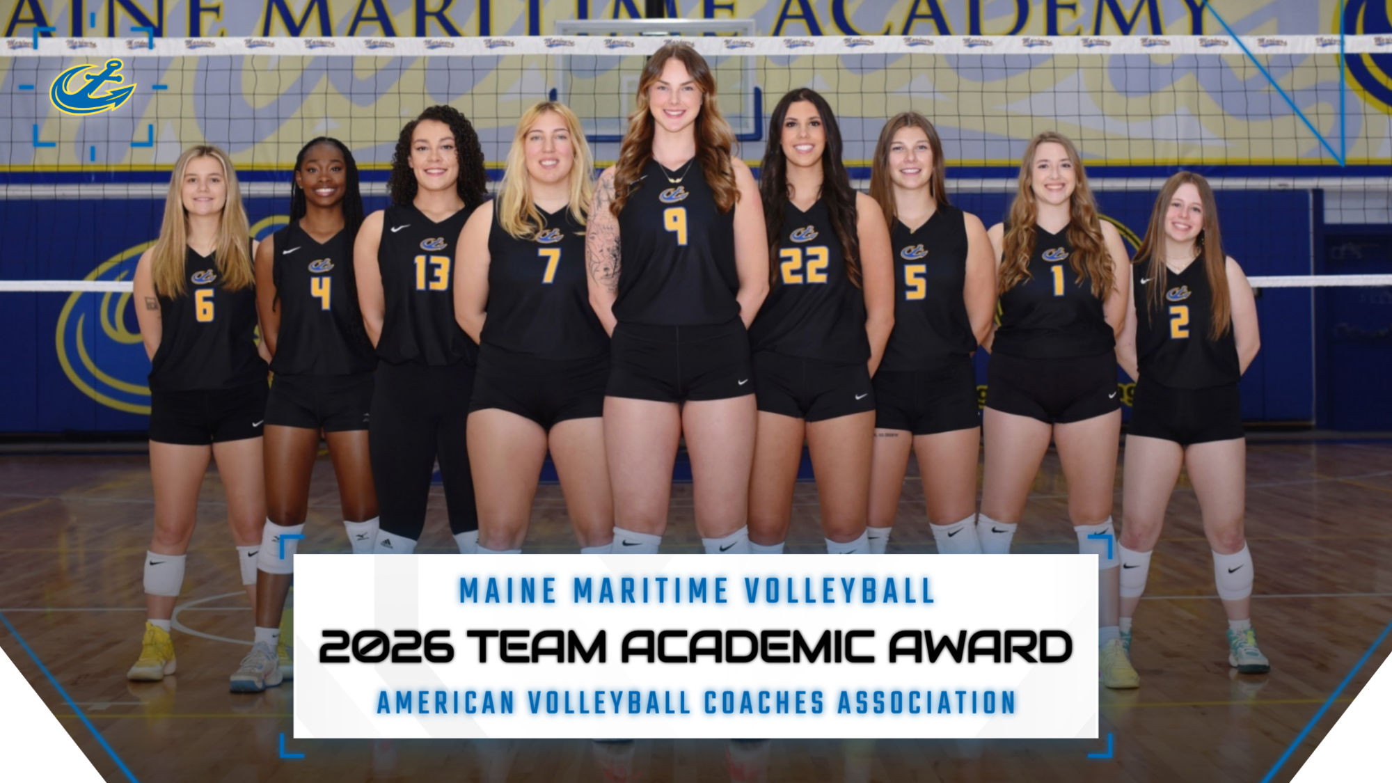 Volleyball 2026 AVCA TEam Academic Award Graphic