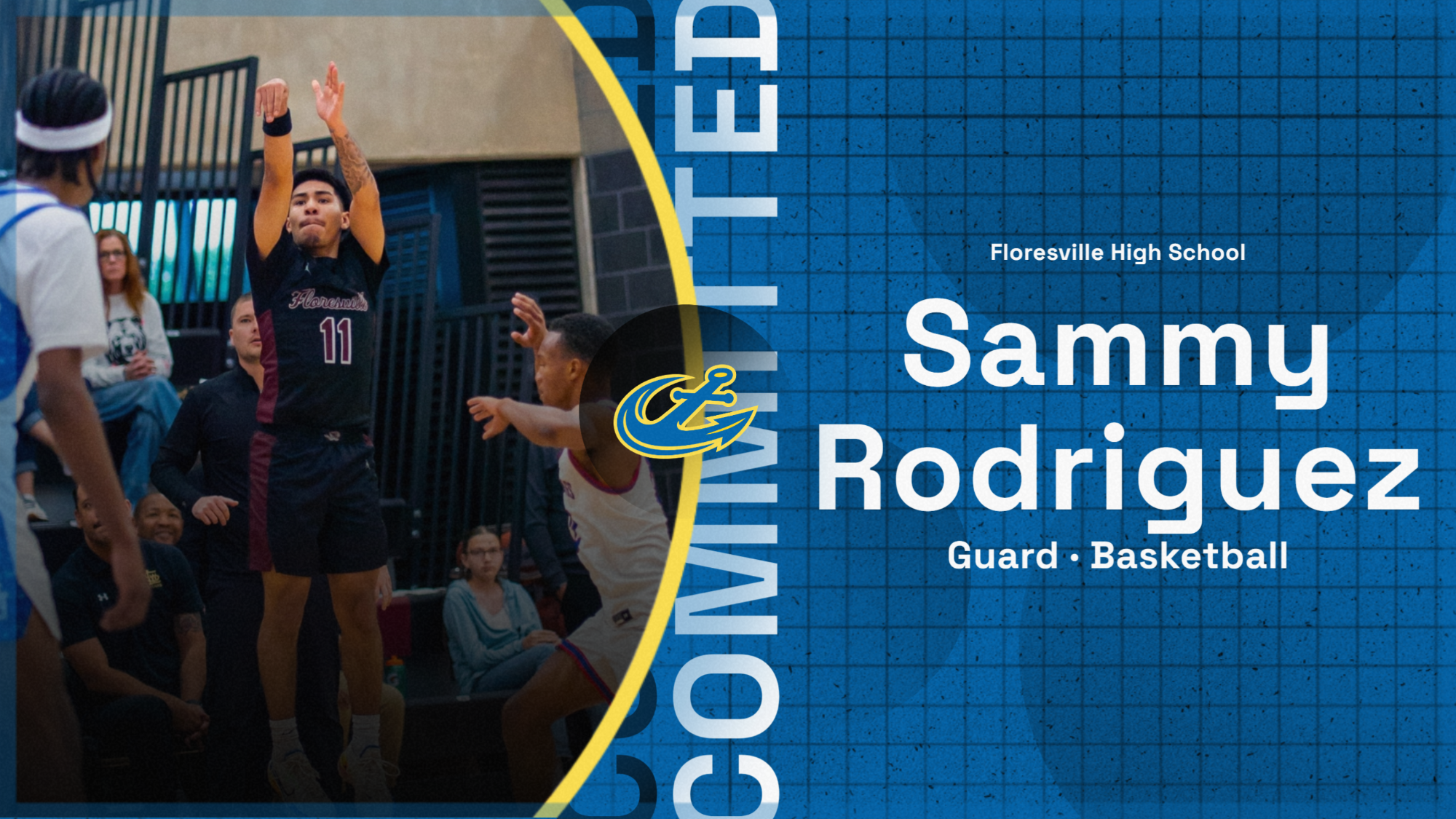 Sammy Rodriguez Men's Basketball Commitment Graphic
