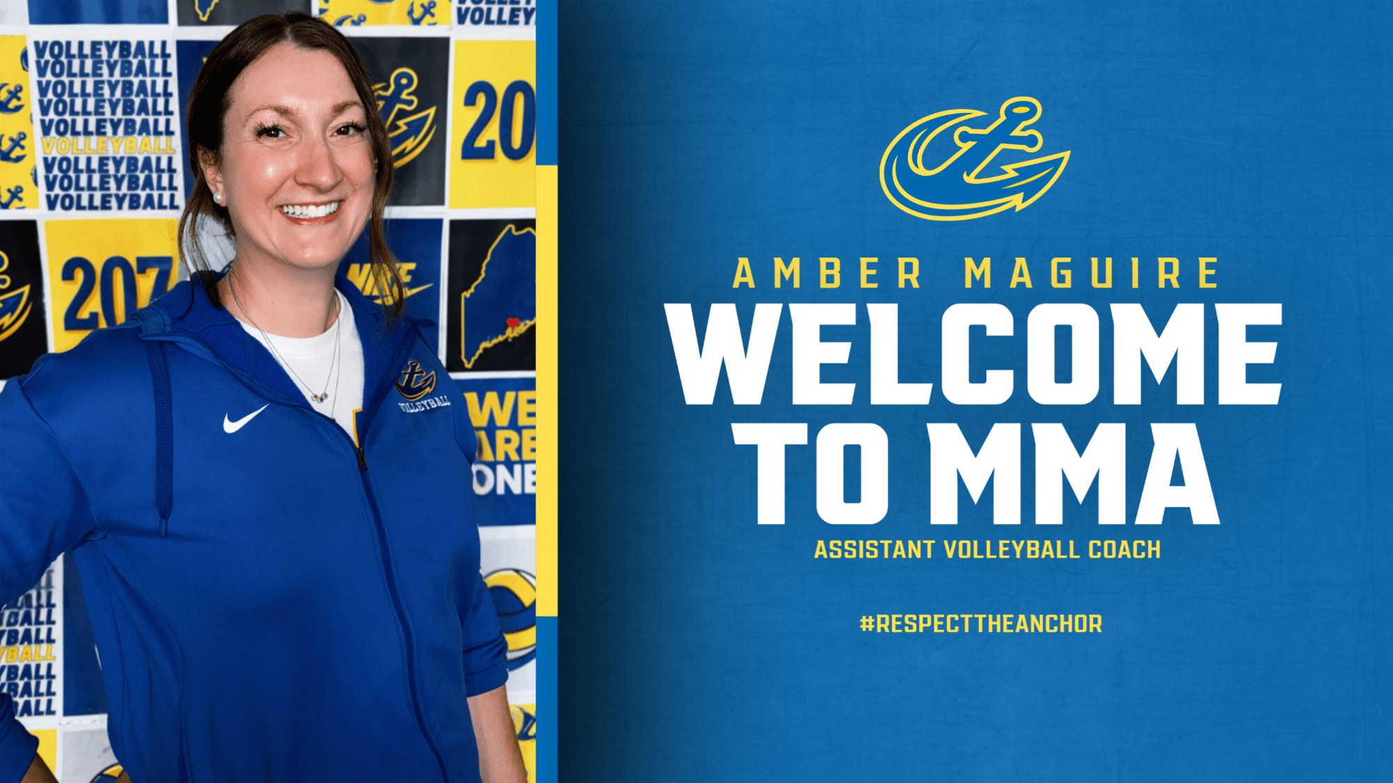 Amber Maguire New Hire Graphic Volleyball