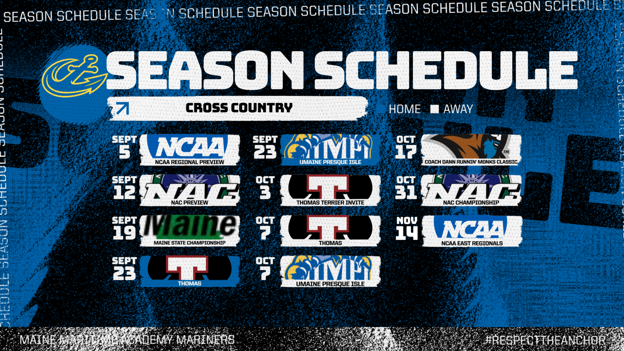 Cross Country Schedule Release Graphic