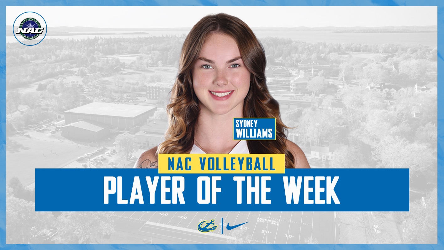Sydney Williams NAC Volleyball Player of the Week Graphic 092126