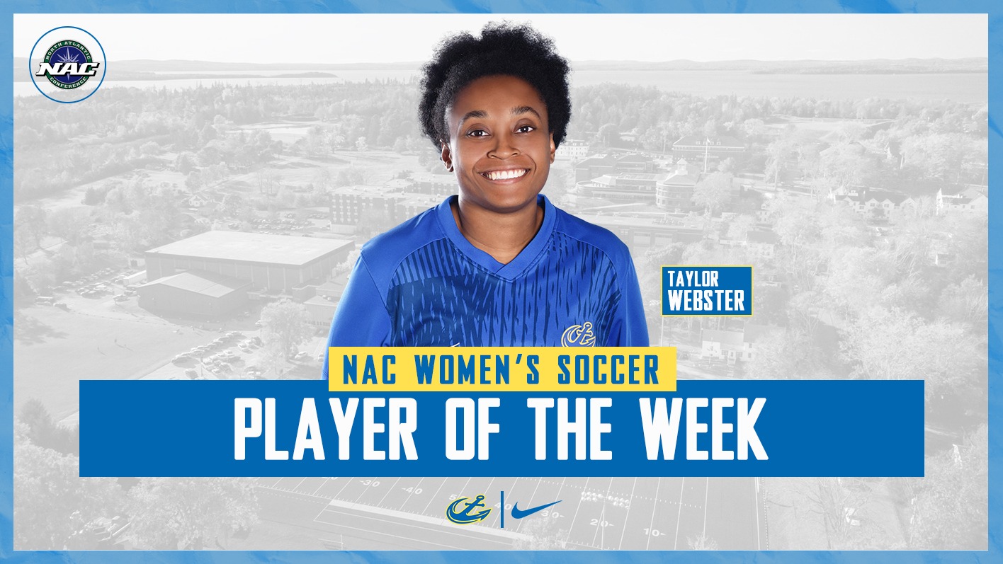 Taylor Webster NAC Women's Soccer Player of the Week Graphic 092626