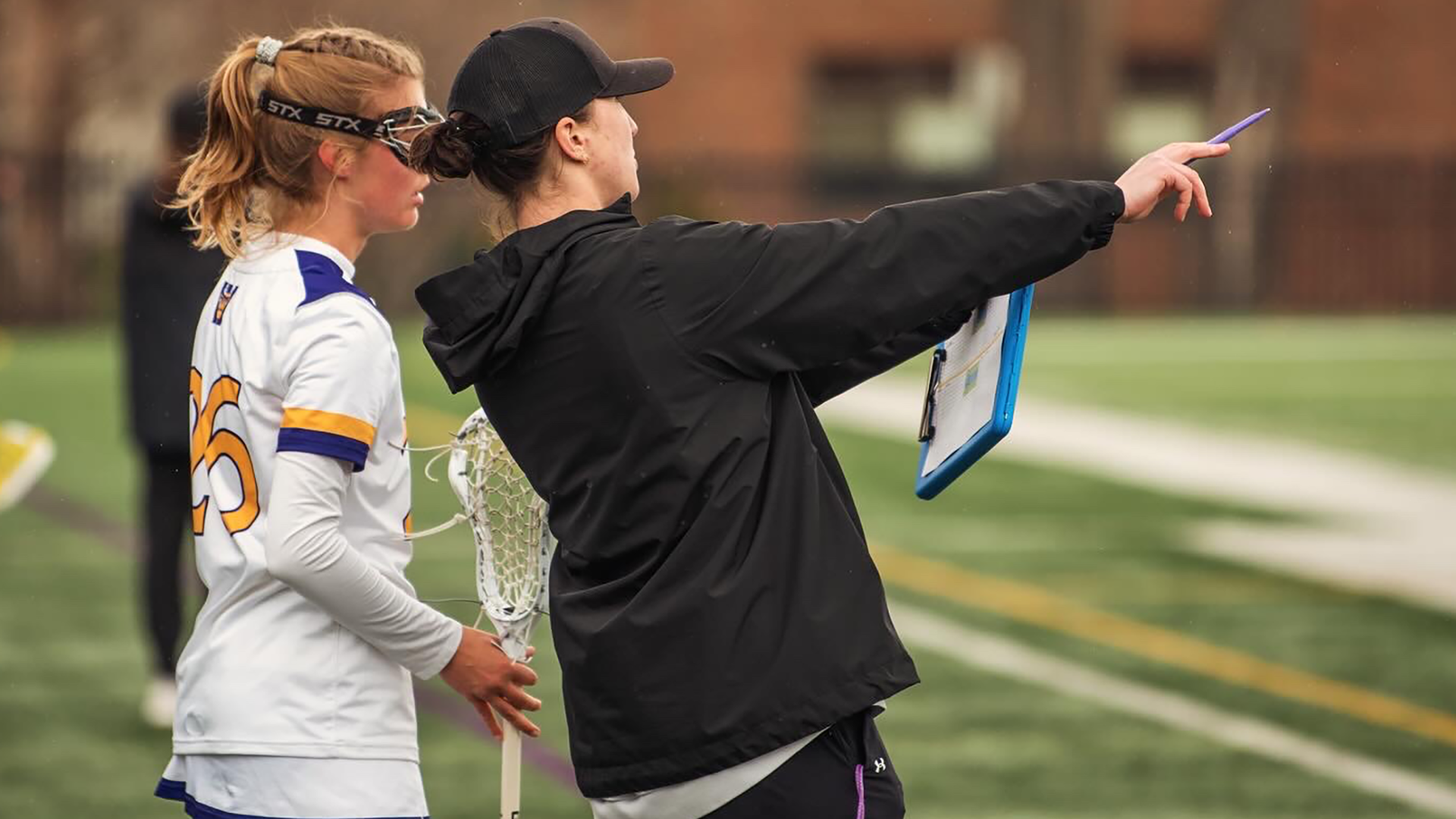 Erica Blubaugh coaching