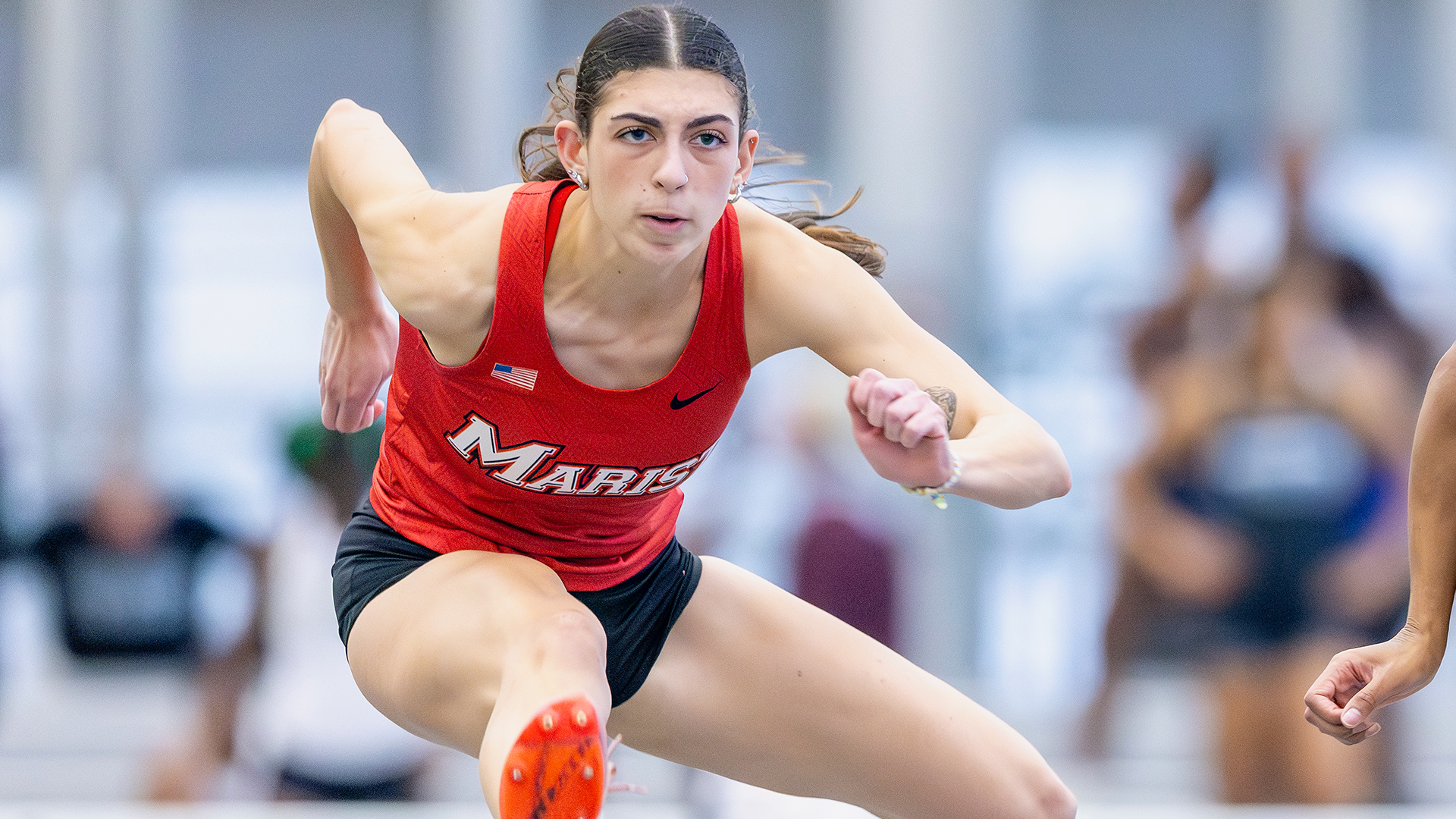 Madison LaCreta hurdles