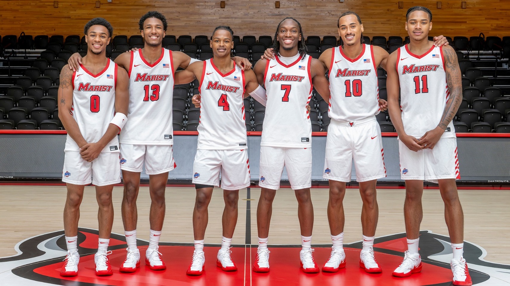 2026 Men's Basketball Senior Day - Jadin Collins-Roberts, Elijah Lewis, Rhyjon Blackwell, Martin Kawa, Trace Salton, Jaden Daughtry