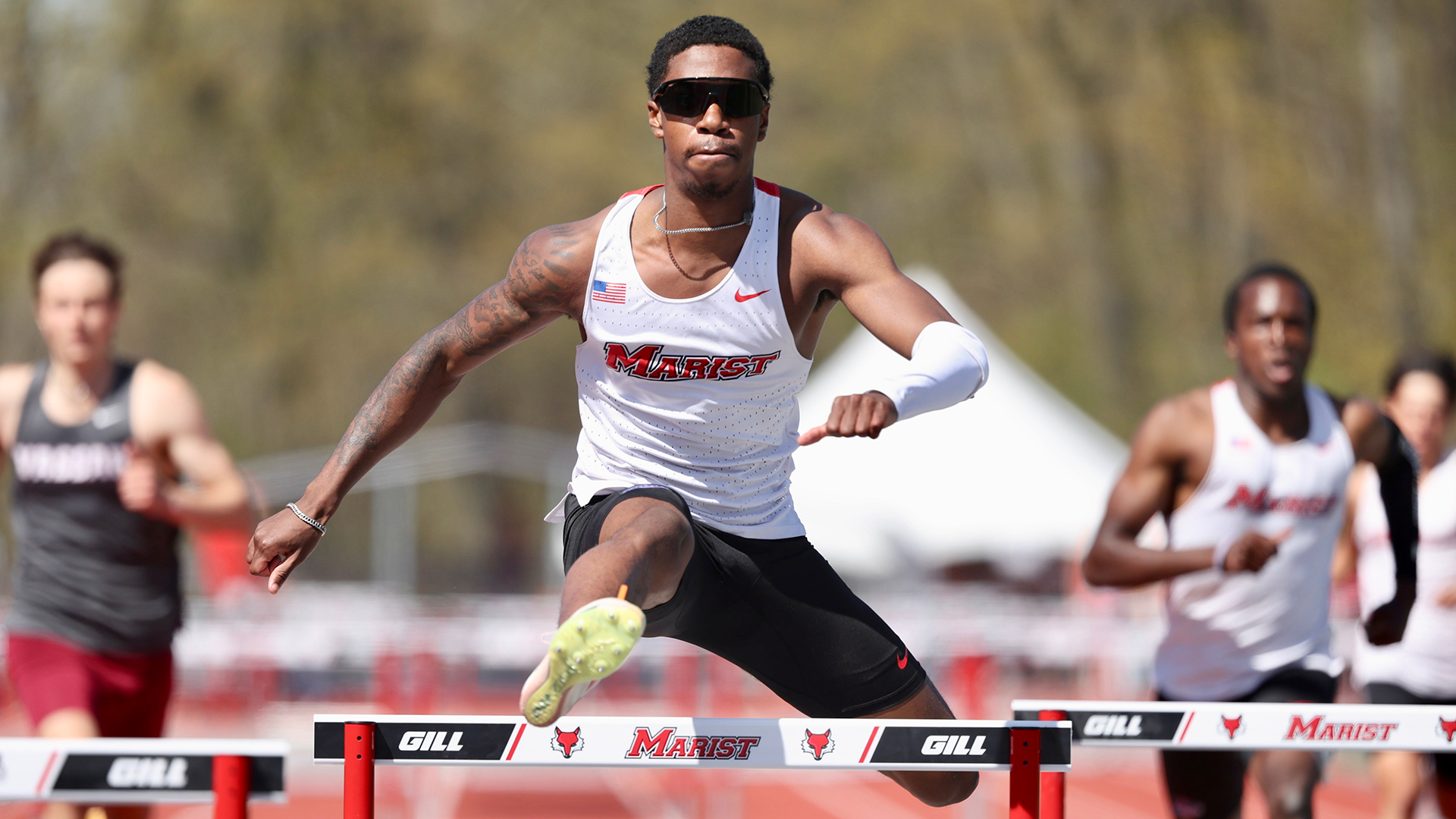 Emmanuel Harris hurdles