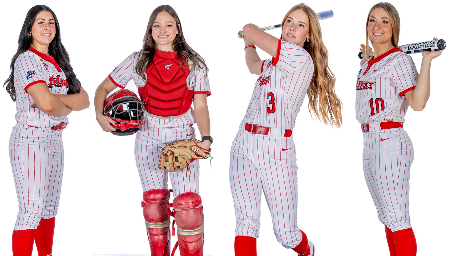 Ava Metzger, Isabella Manory, Peyton Pusey, Haley Ahr - Marist Softball Class of 2026