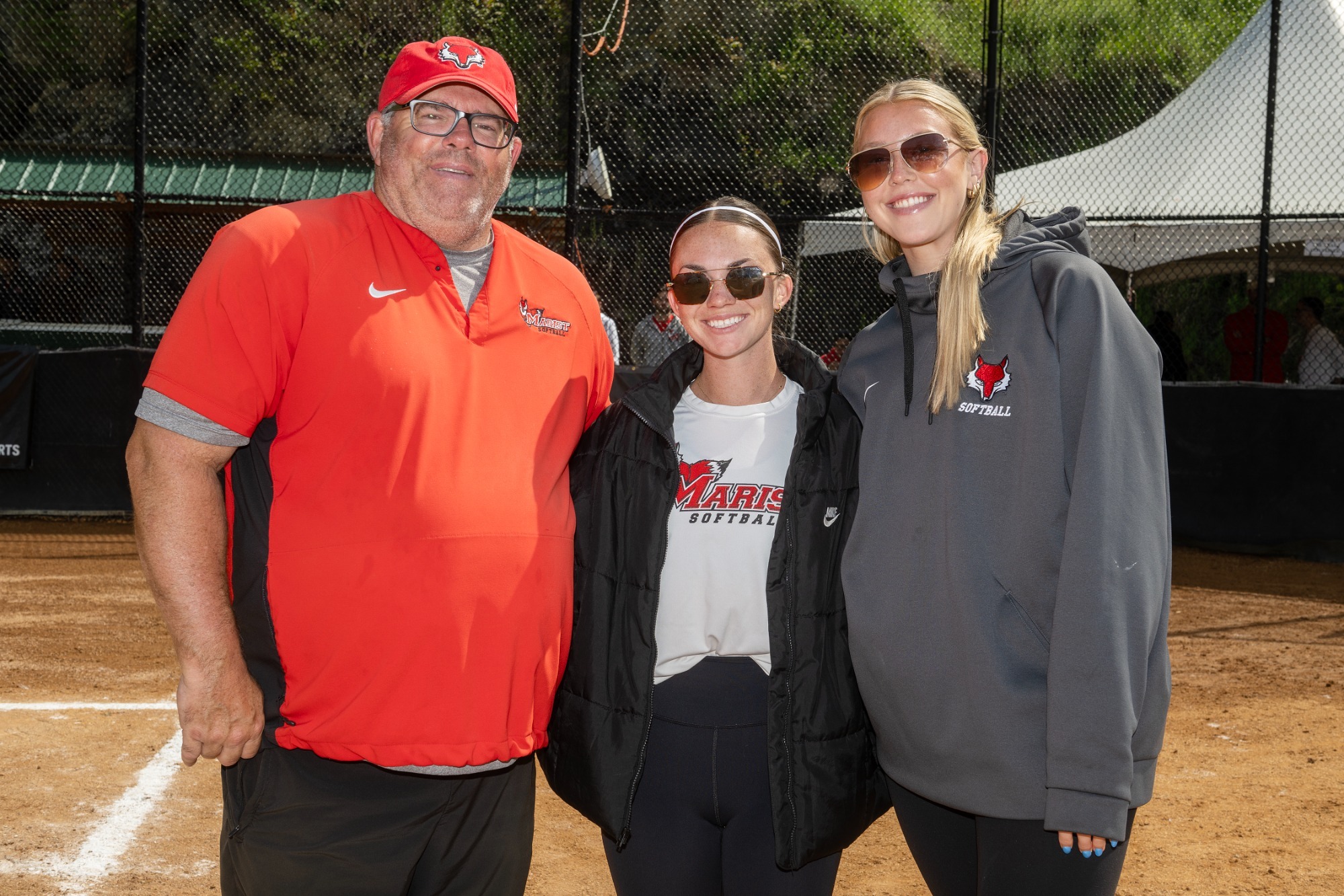 Joe Ausanio, Alyssa Grupp, Julianne Bolton - Marist softball 2026 coaching staff