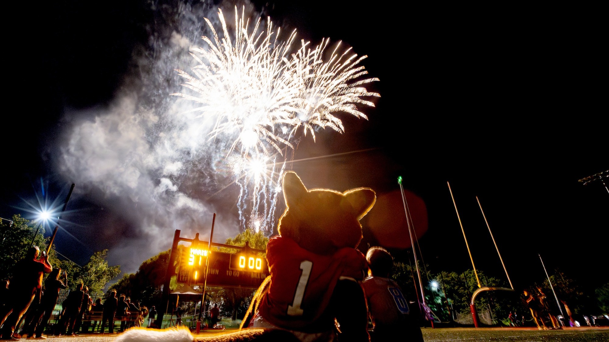 fireworks - football