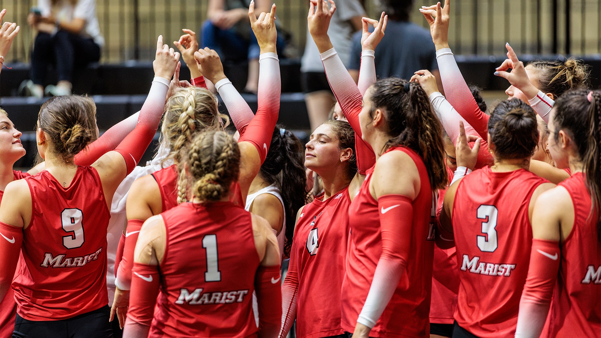 Volleyball - Team Huddle