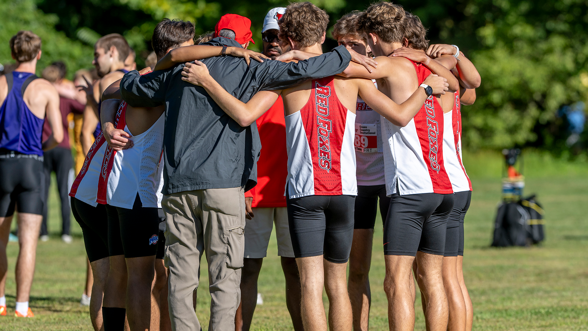 Marist xc 2025 huddle