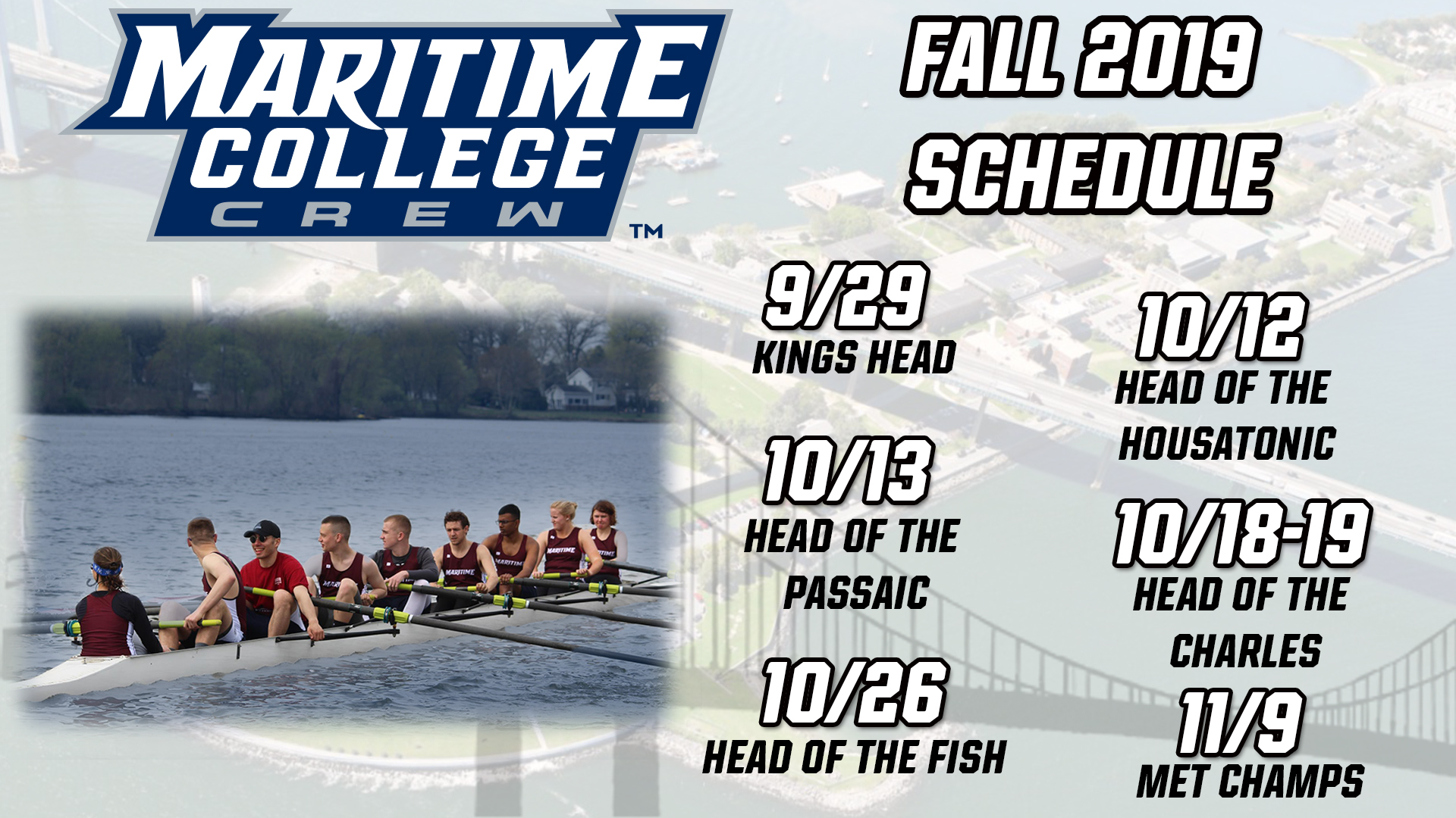 Rowing 2019 Schedule