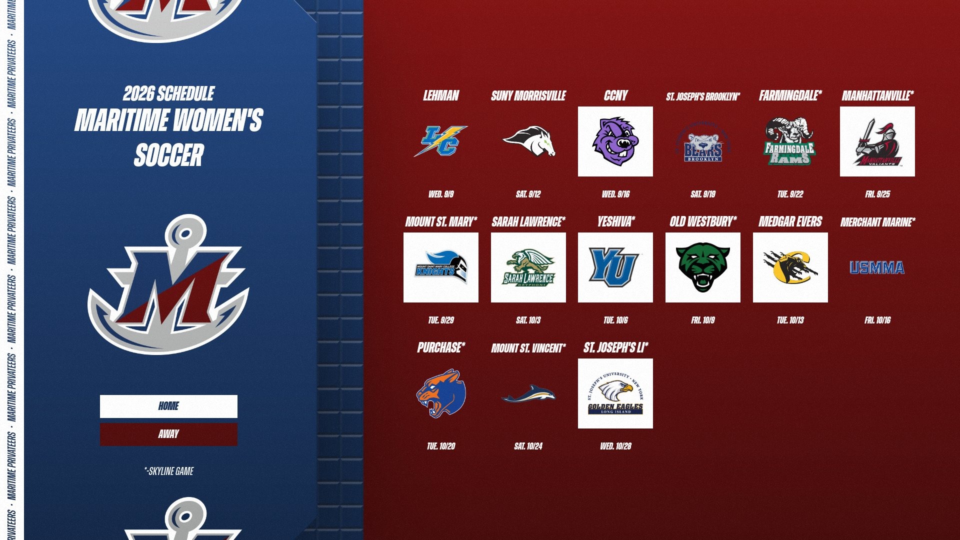 2026 WSOC Schedule