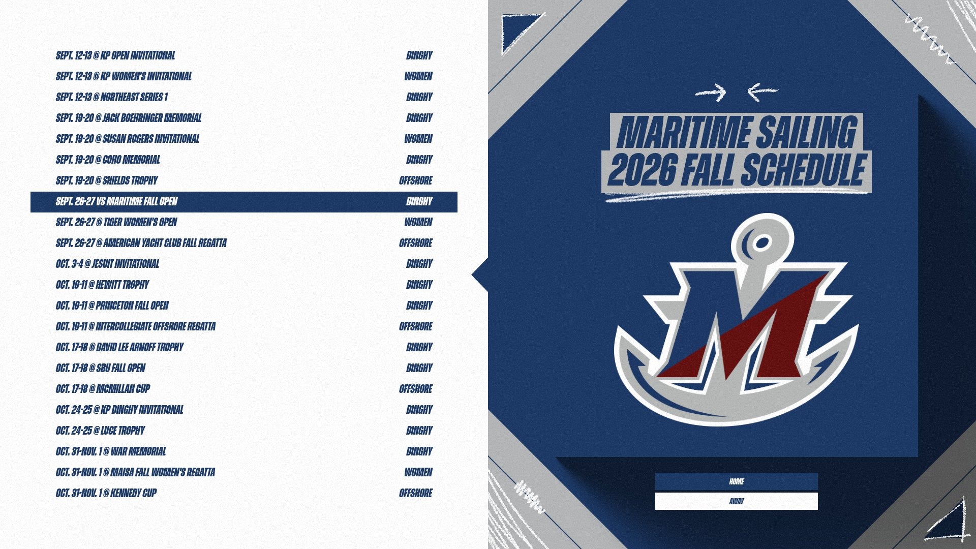 2026 Fall Sailing