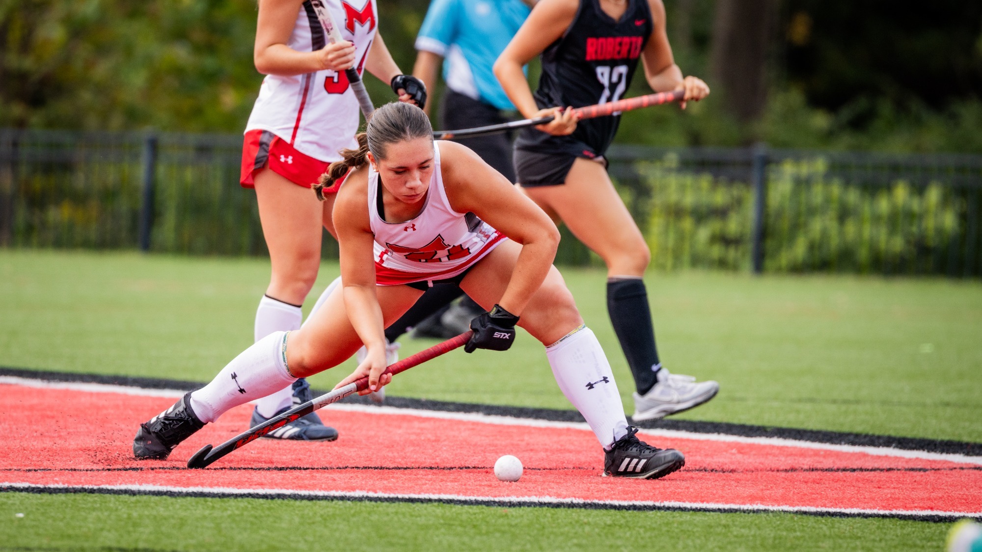 Ava Eiler drives the ball upfield