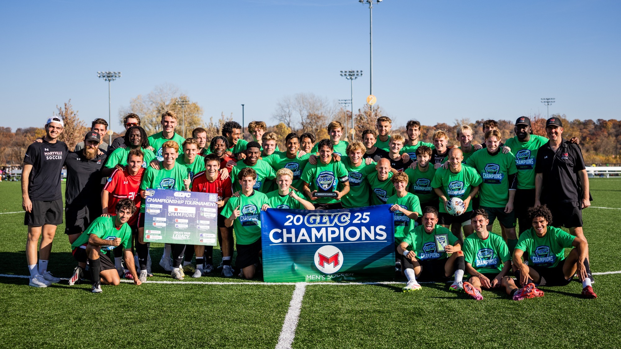 Maryville men's soccer 2025 GLVC Champions