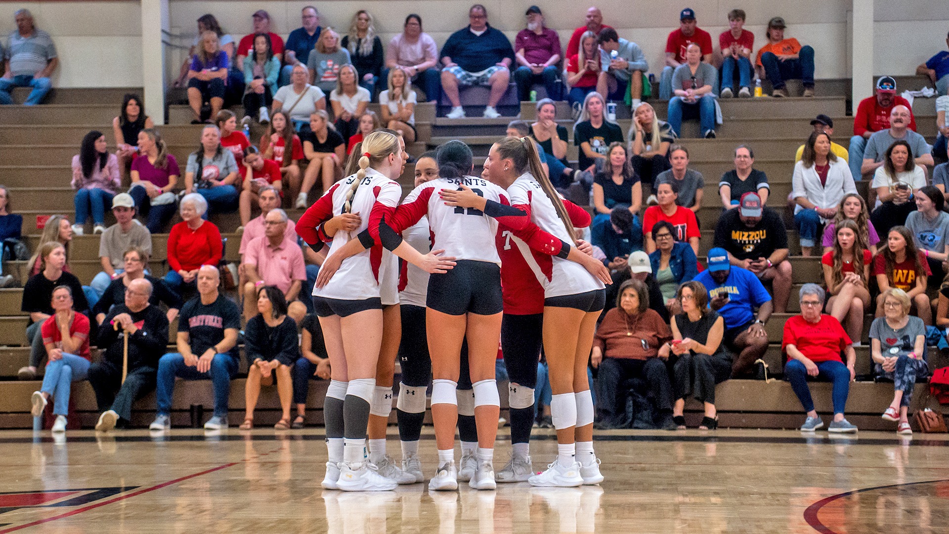 VB huddle vs Quincy 2025