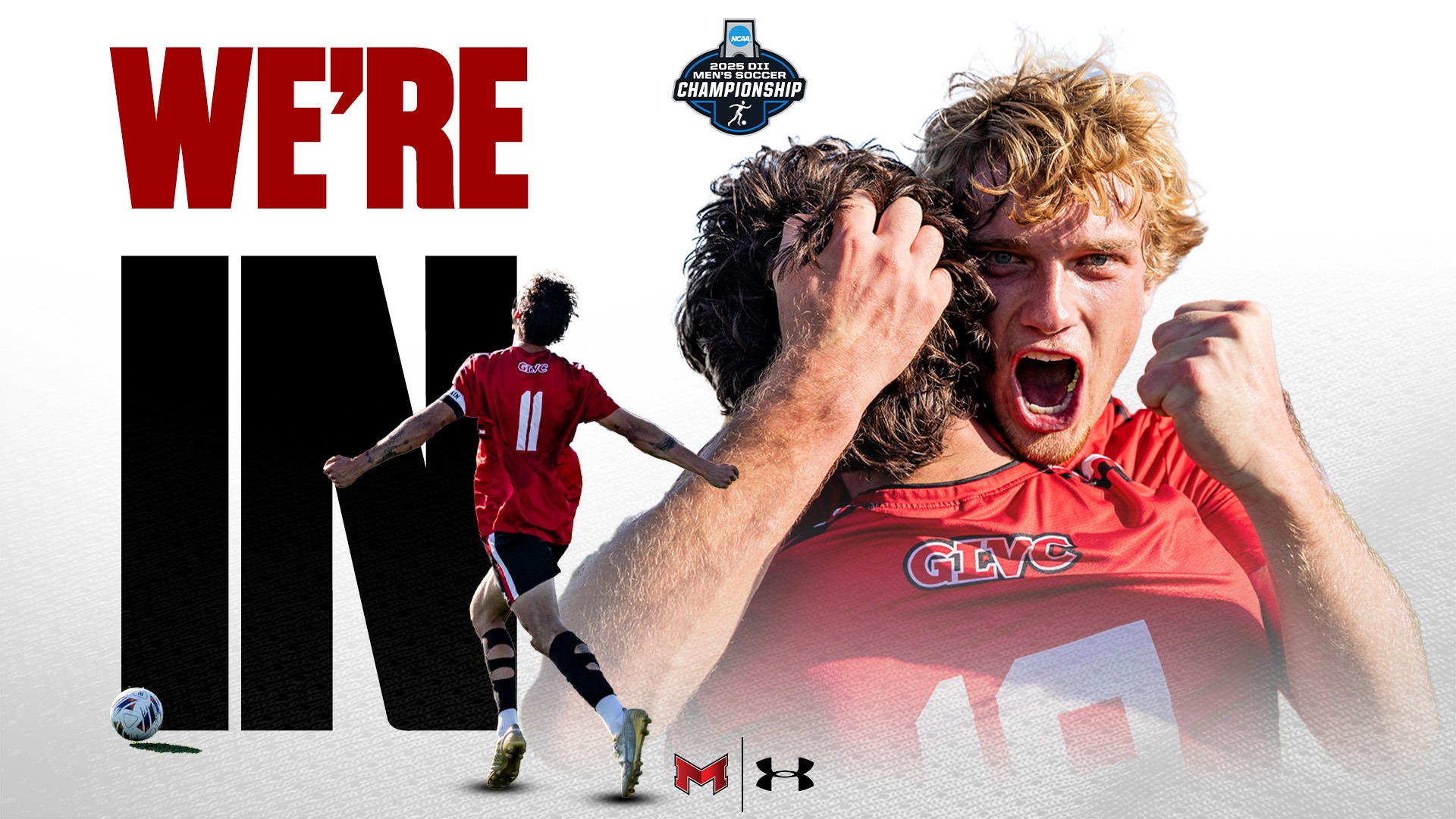 Men's Soccer NCAA Tournament We're In Graphic