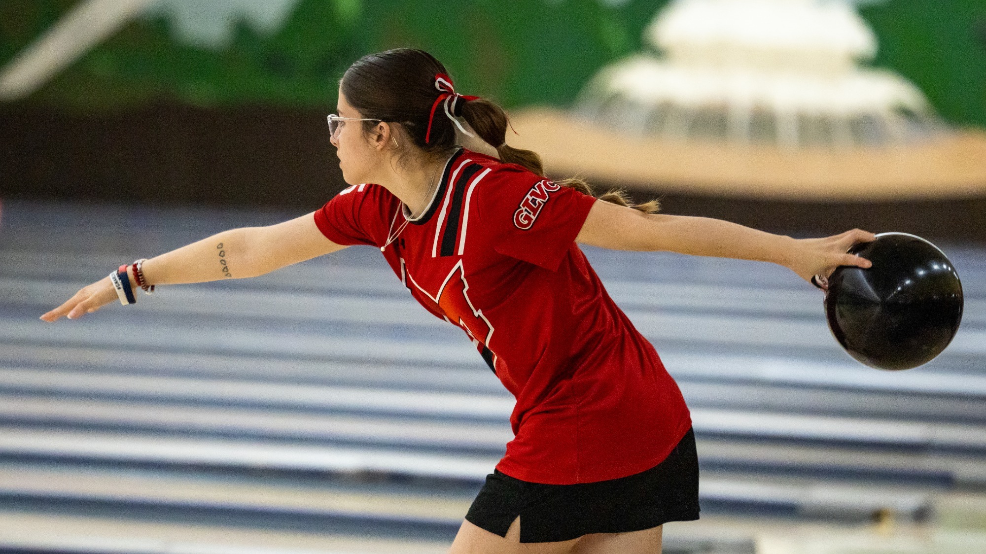 Morgan Brunner bowls
