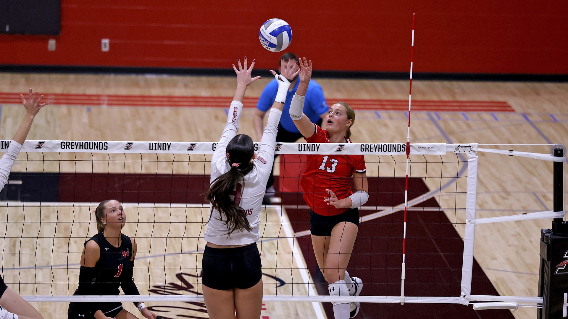 Natalie Frazier swing at UIndy