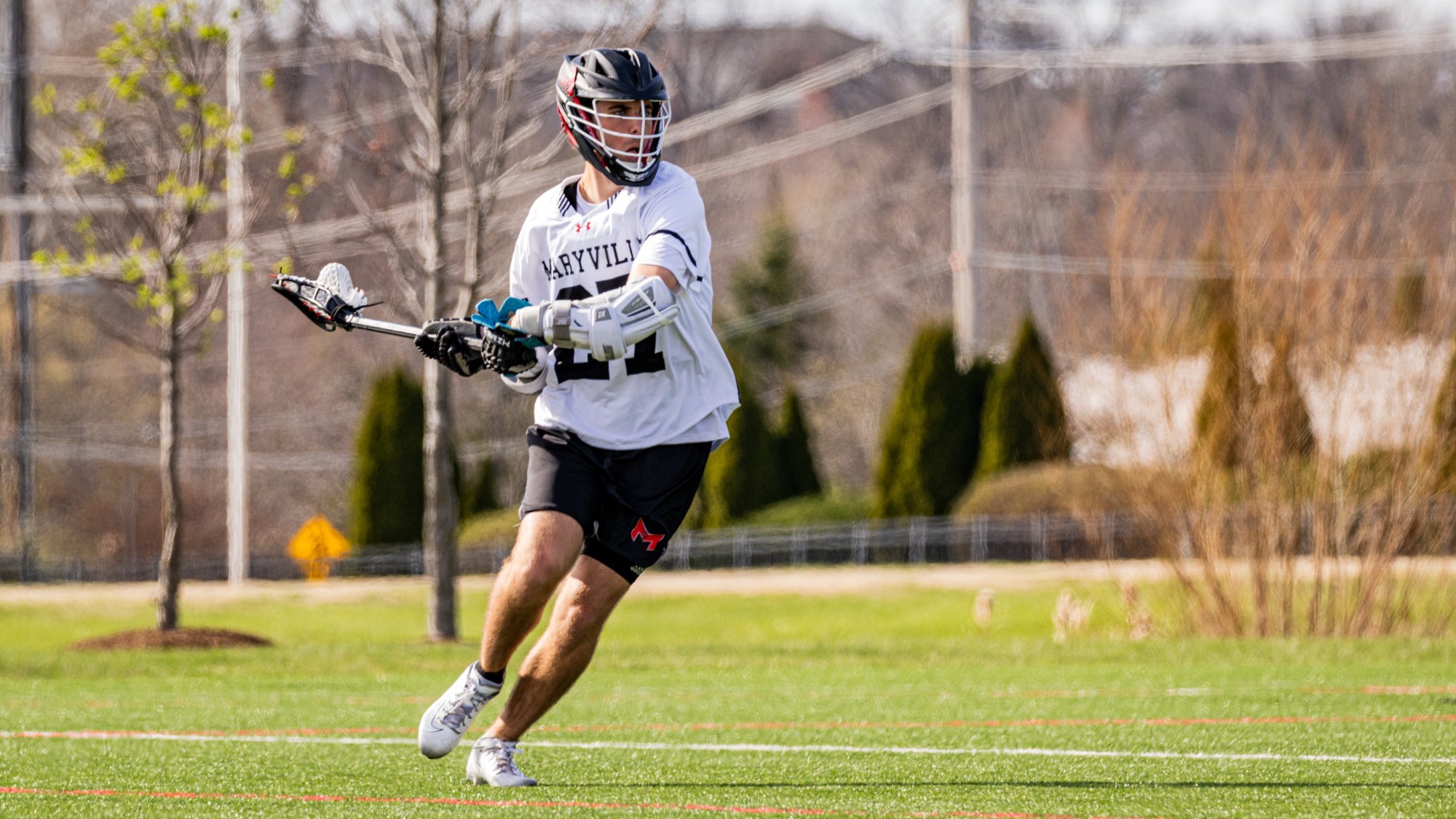 Griffin Johnson with the ball