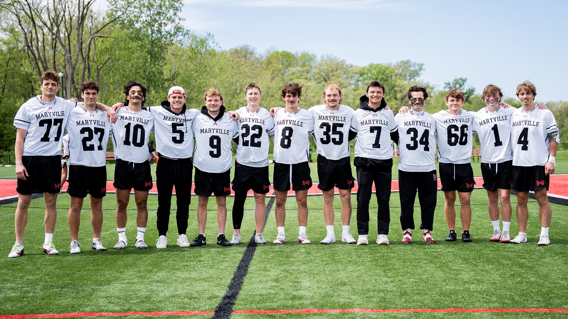 MLAX Senior Day group photo 2026