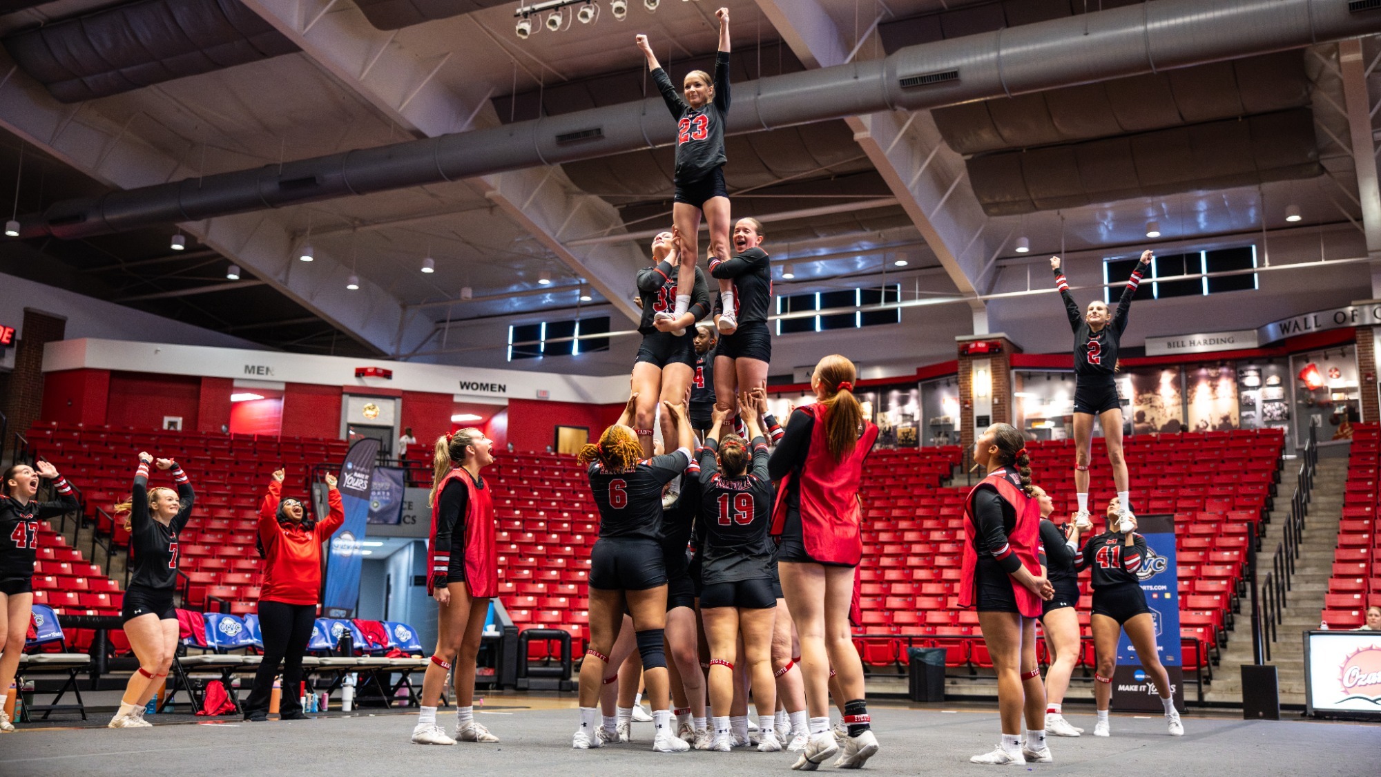 Maryville STUNT at the GLVC Championships