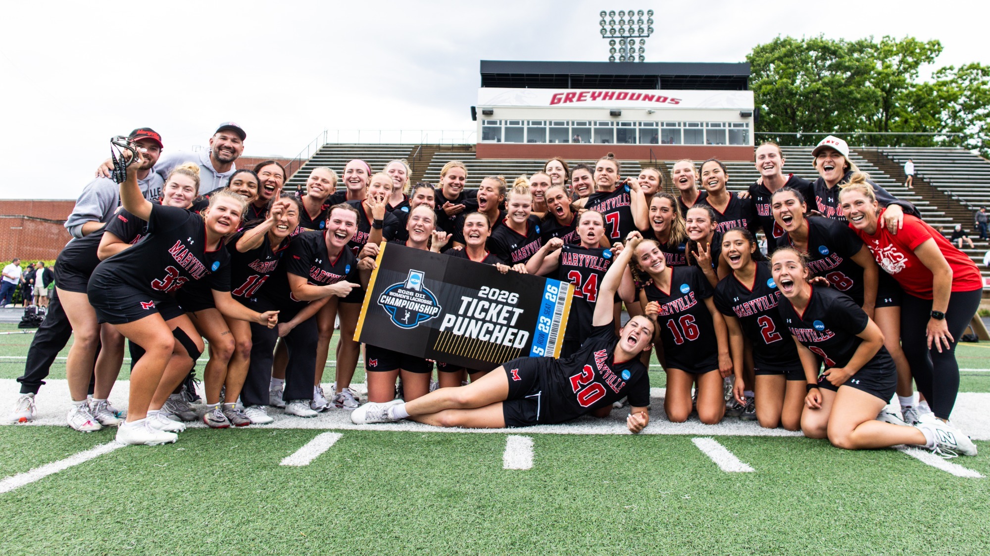 Maryville WLAX Tickets Punched Group Photo
