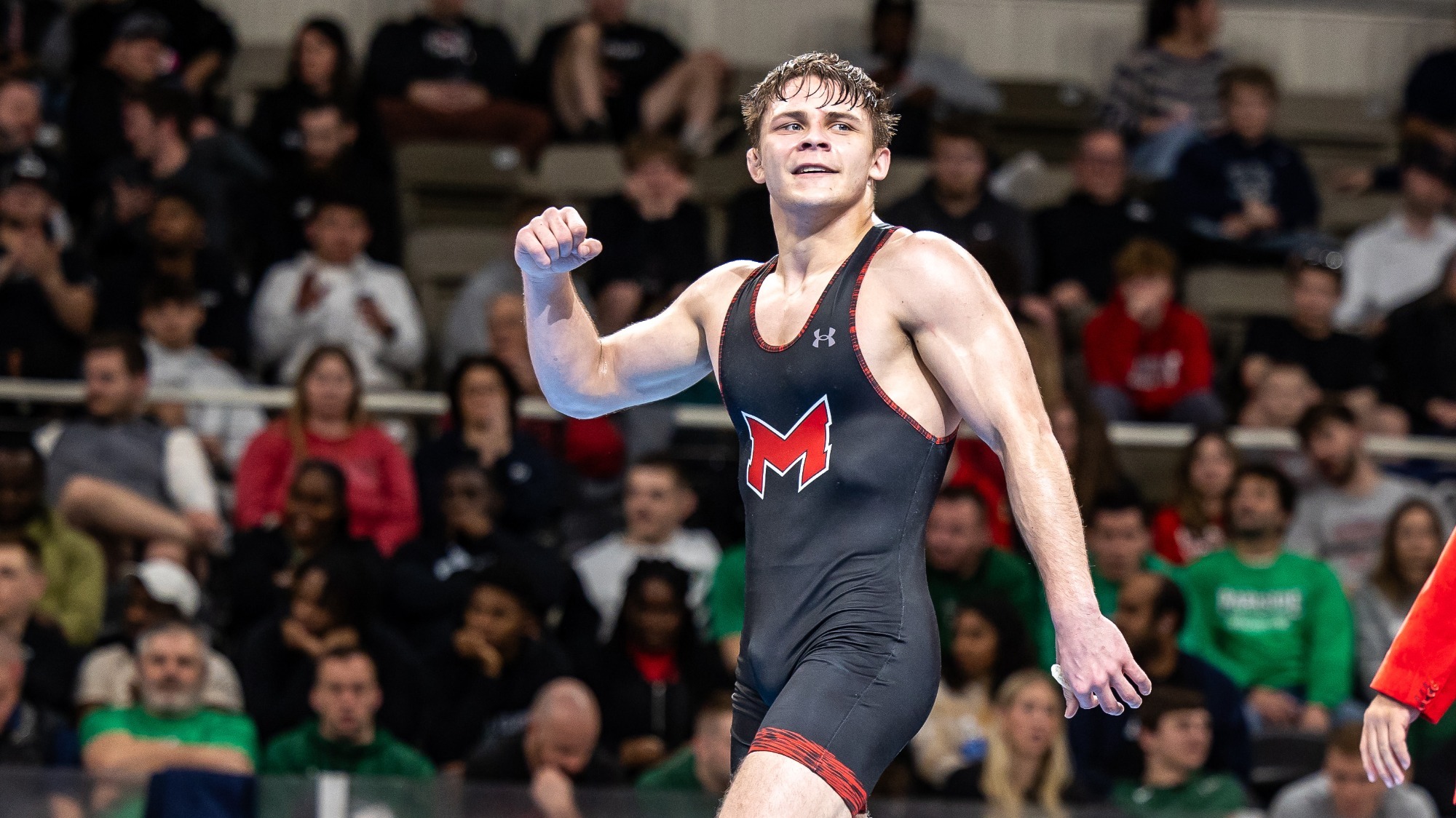 Cole Ritter at 2025 Nationals after winning the 174 National Title